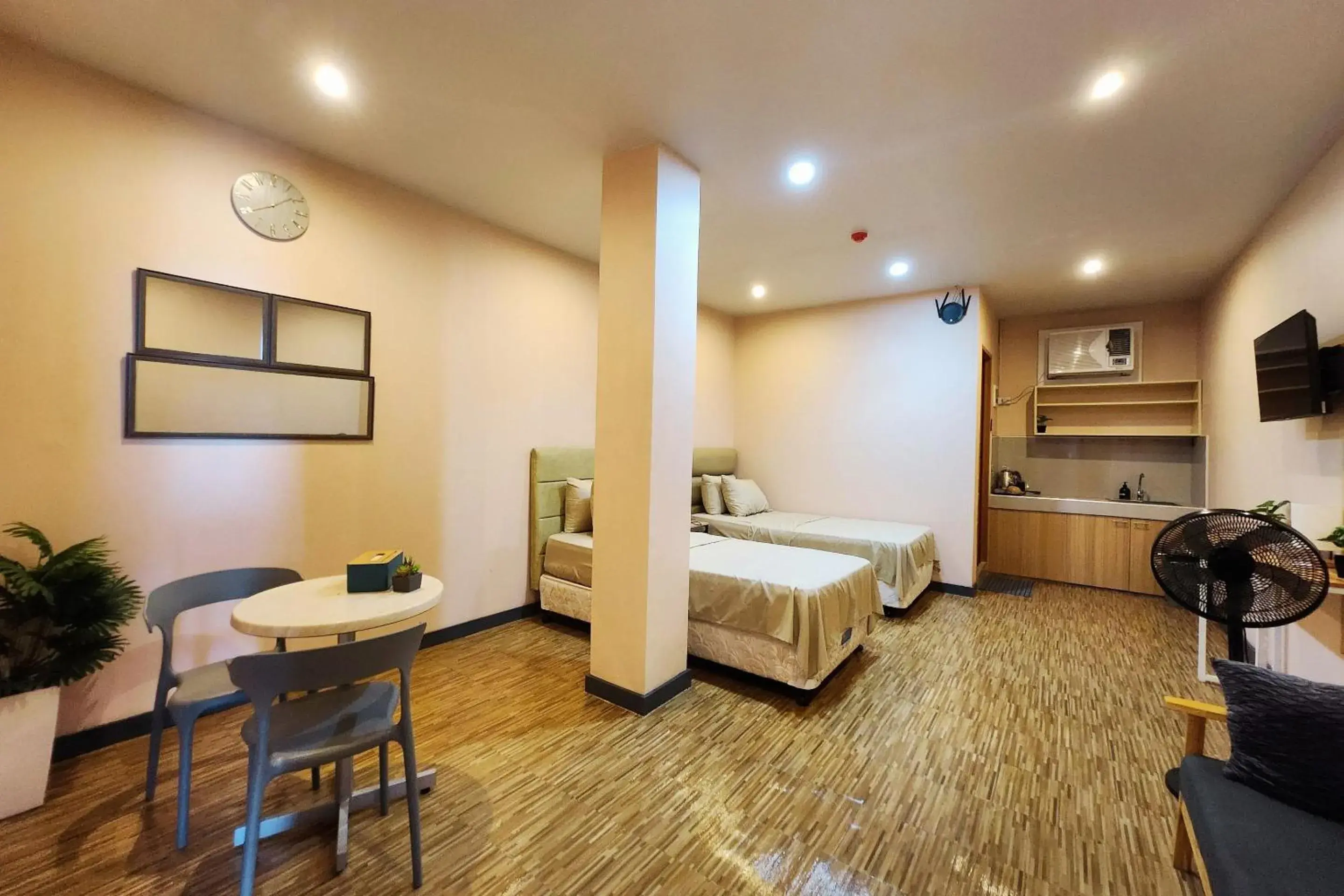 Bed in Freddo Studio Apartelle Bed in Freddo Studio Apartelle