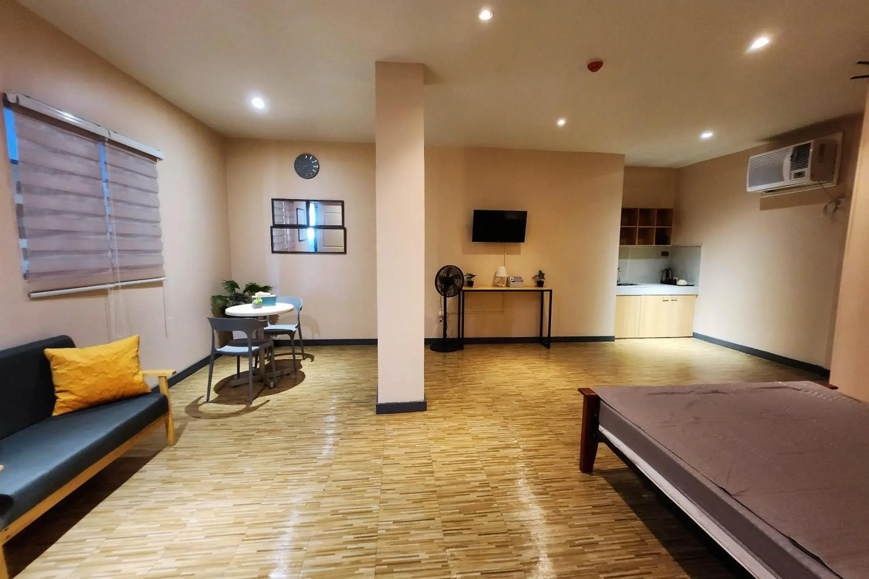 Bed in Freddo Studio Apartelle Bed in Freddo Studio Apartelle