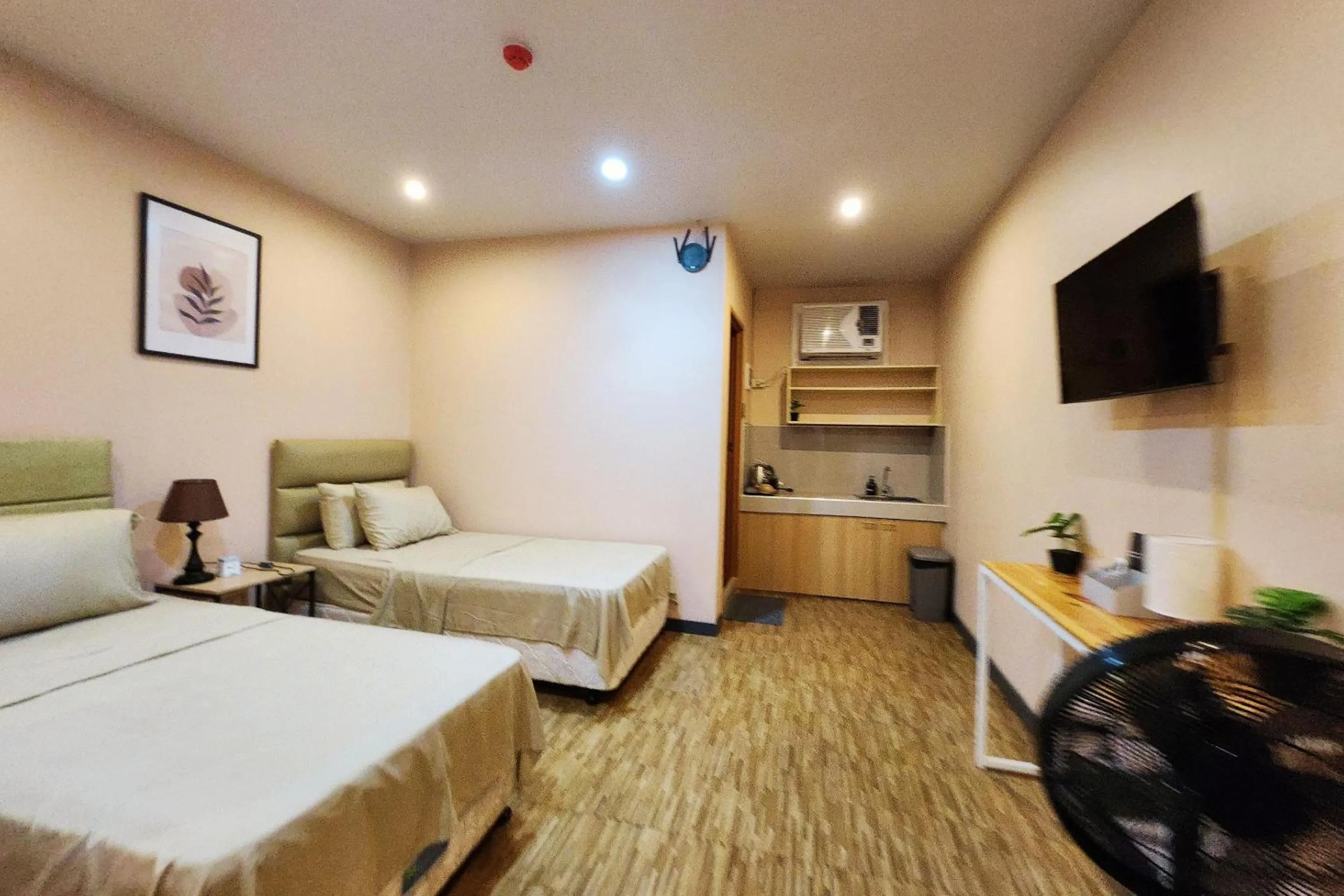 Bed in Freddo Studio Apartelle