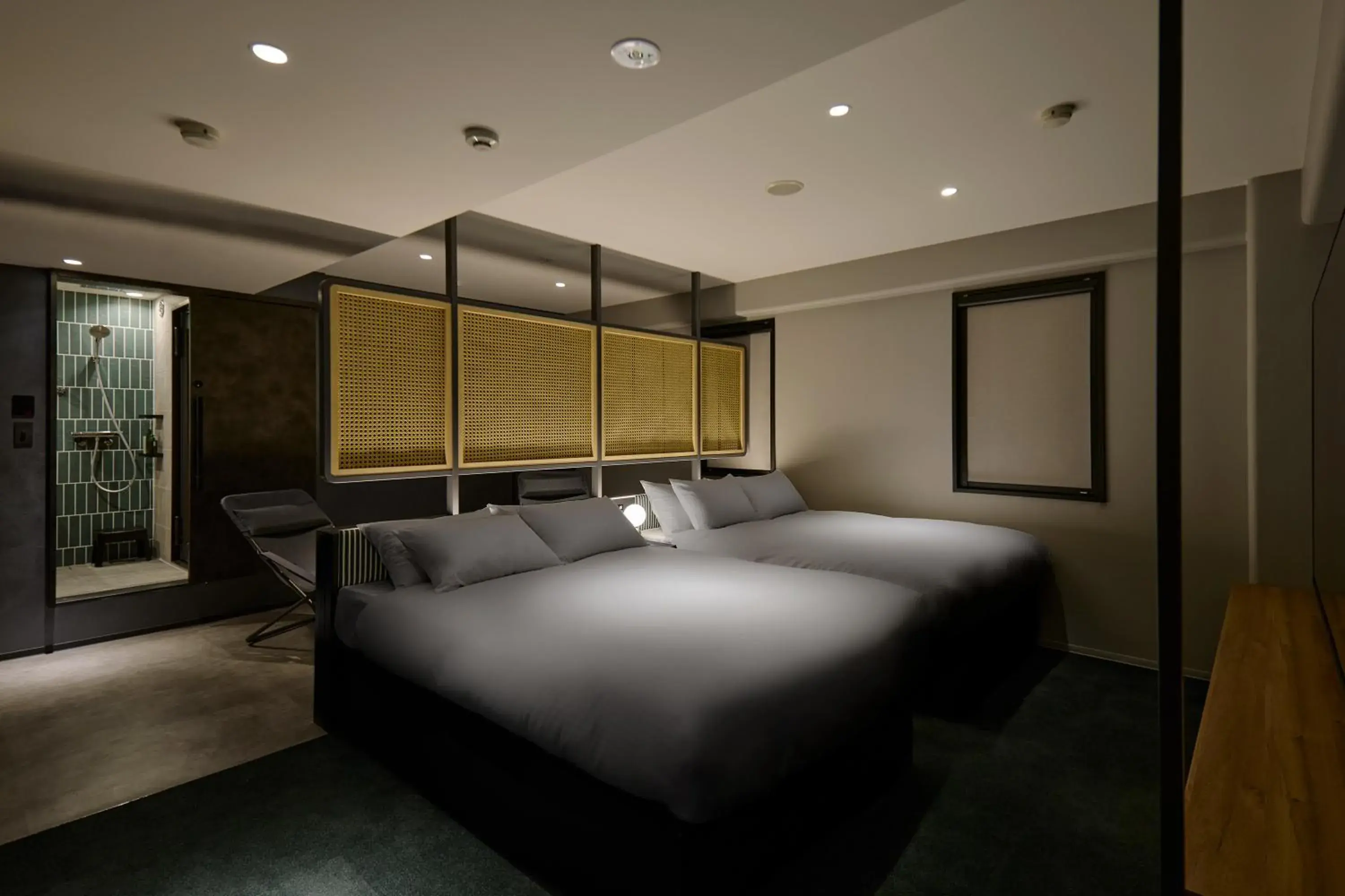 SAUNA Twin Room - single occupancy in BASE LAYER HOTEL Nagoya Nishiki SAUNA Twin Room - single occupancy in BASE LAYER HOTEL Nagoya Nishiki