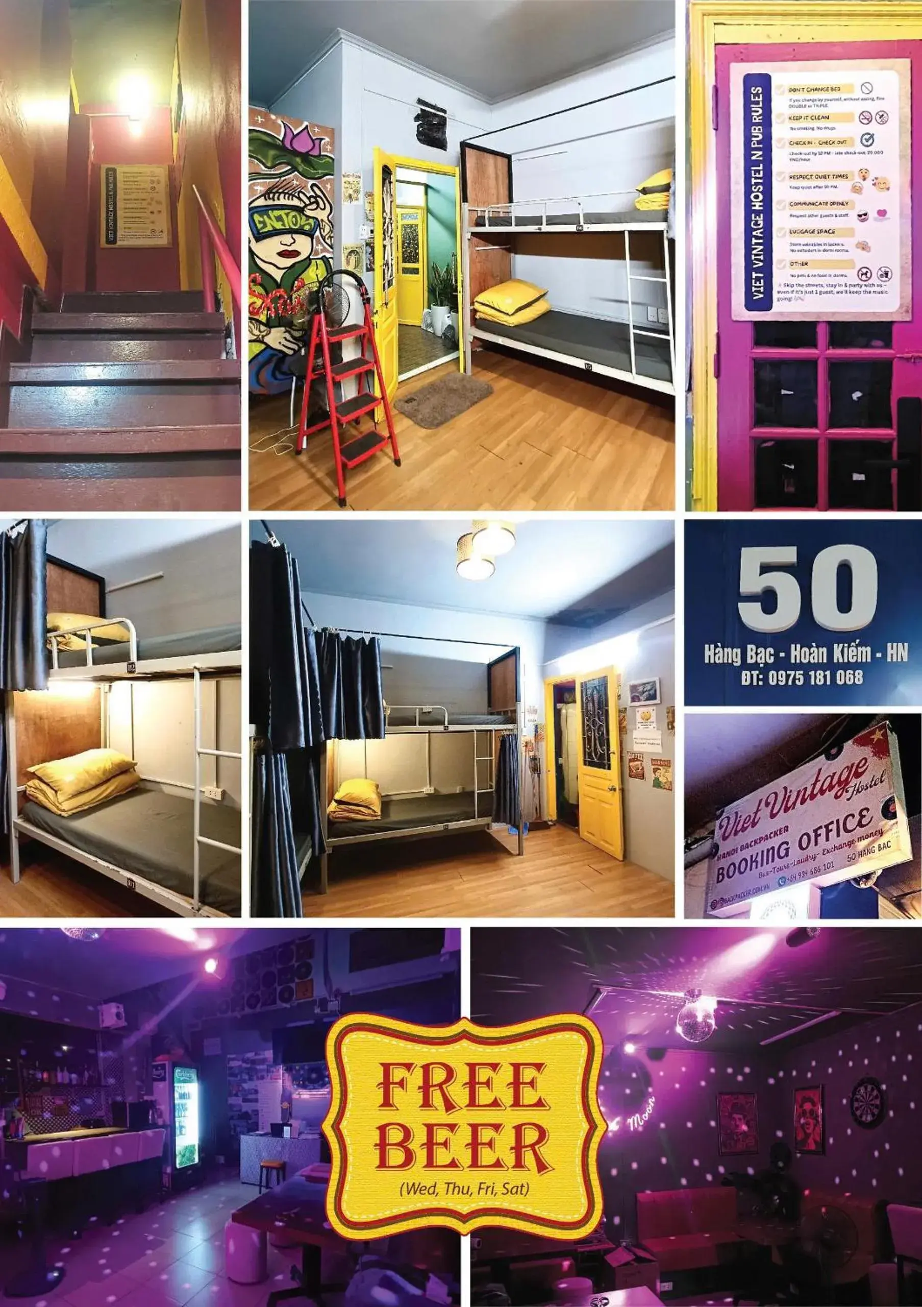 Viet Vintage Hostel n Pub - Soft mattress - Free beer on Wed,Thu,Fri,Sat Viet Vintage Hostel n Pub - Soft mattress - Free beer on Wed,Thu,Fri,Sat