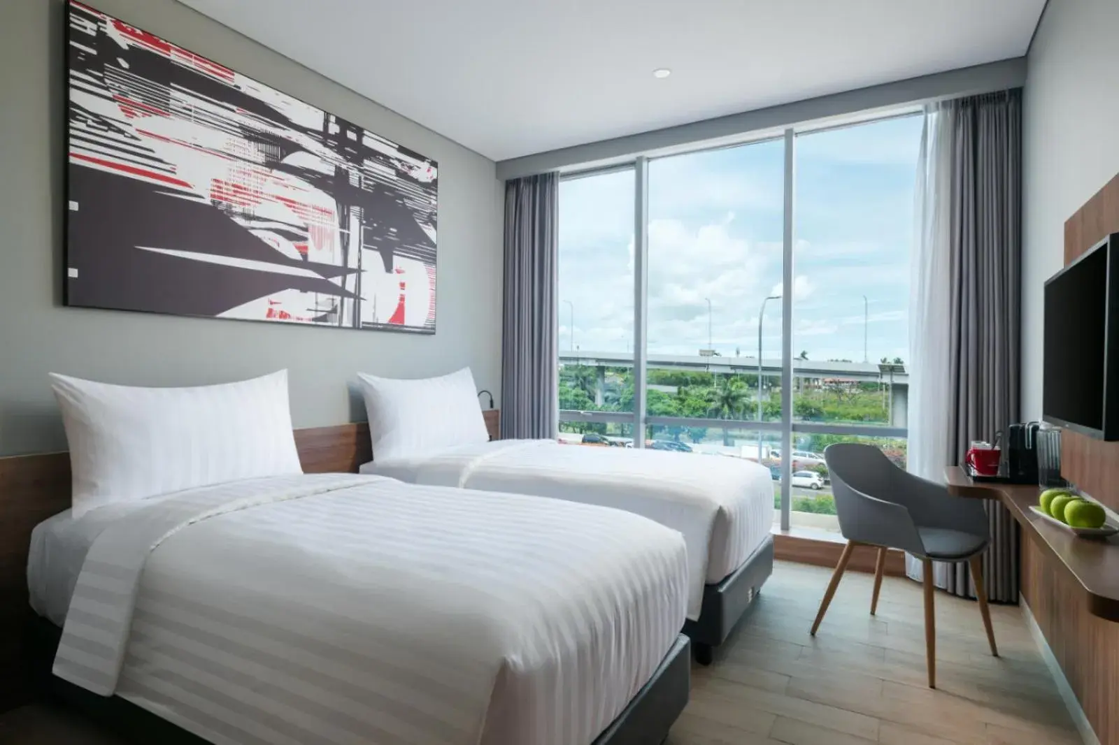 Superior Double or Twin Room with City View in Hotel Neo Plus Airport Jakarta Superior Double or Twin Room with City View in Hotel Neo Plus Airport Jakarta