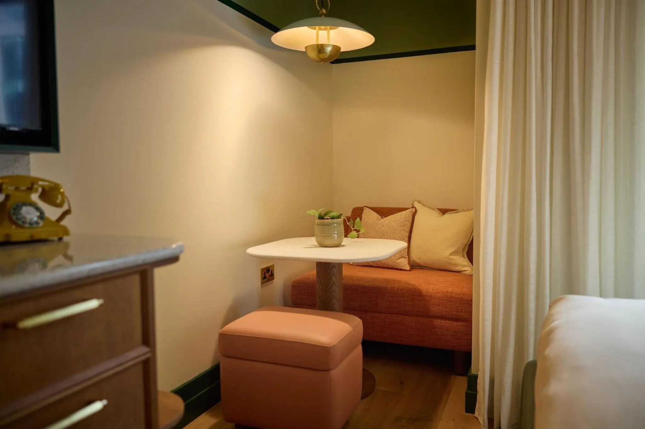 Seating area in The July - London Victoria