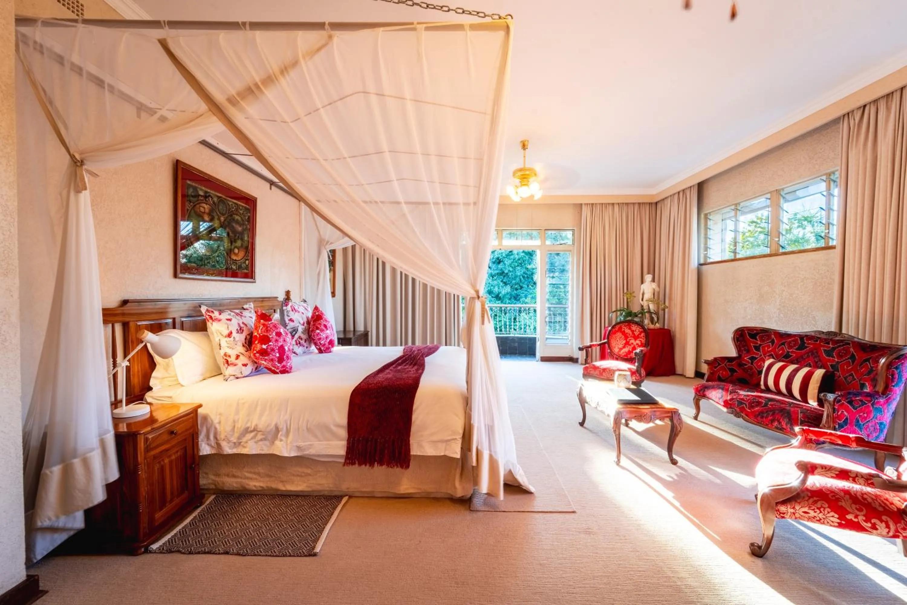 Bed in The Victorian Manor