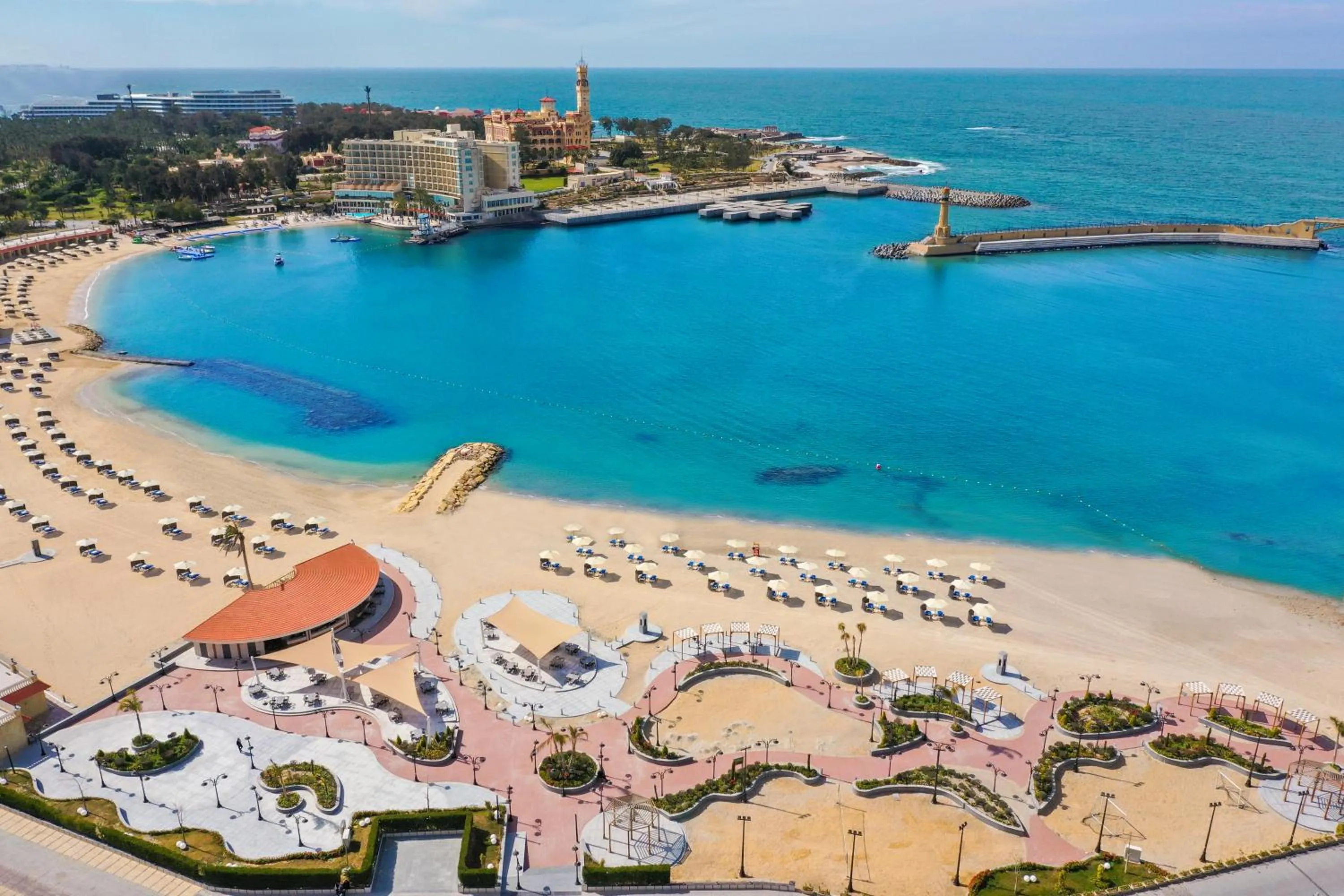 Beach in Rixos Montaza Alexandria