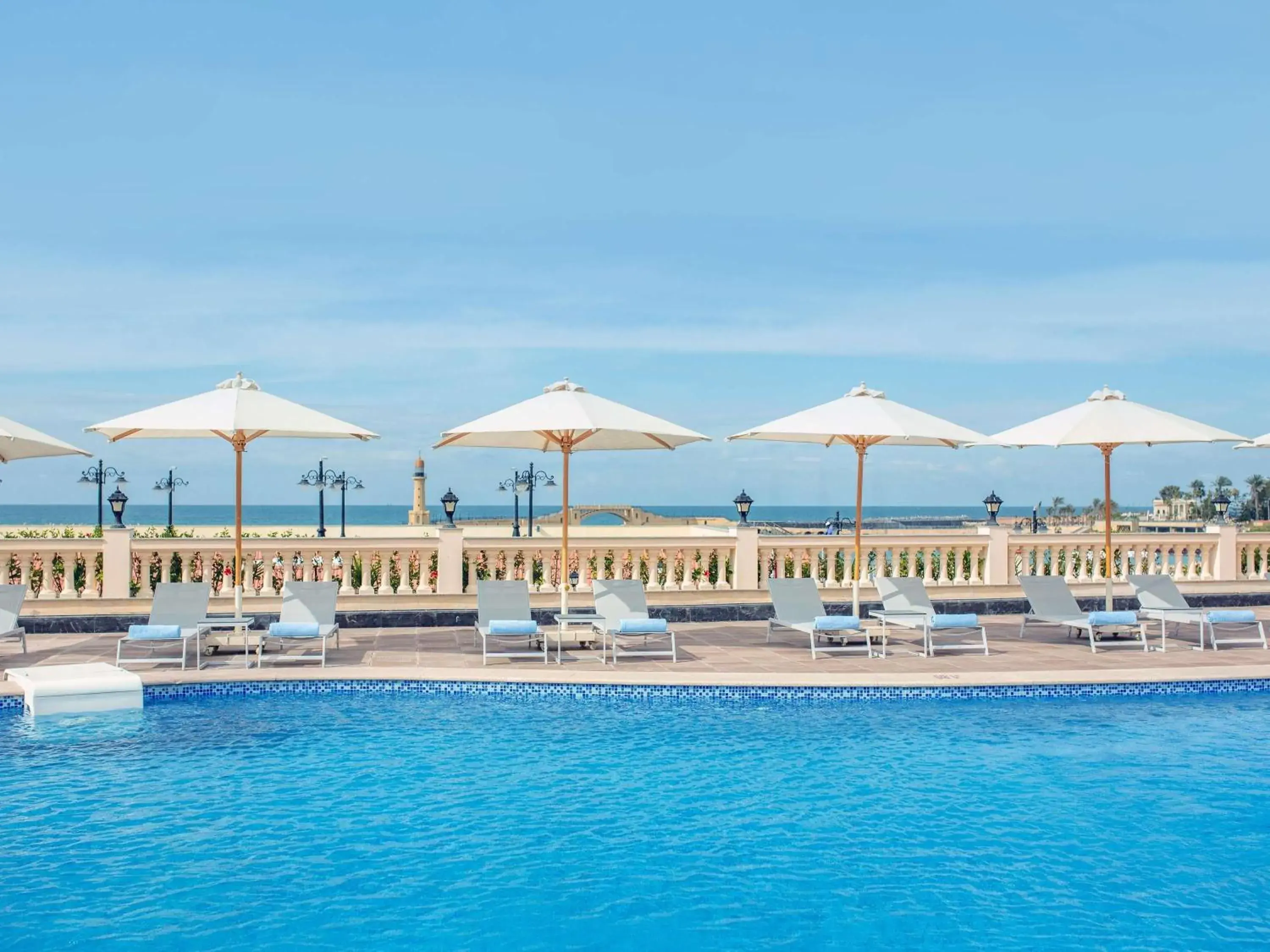 Pool view in Rixos Montaza Alexandria Pool view in Rixos Montaza Alexandria