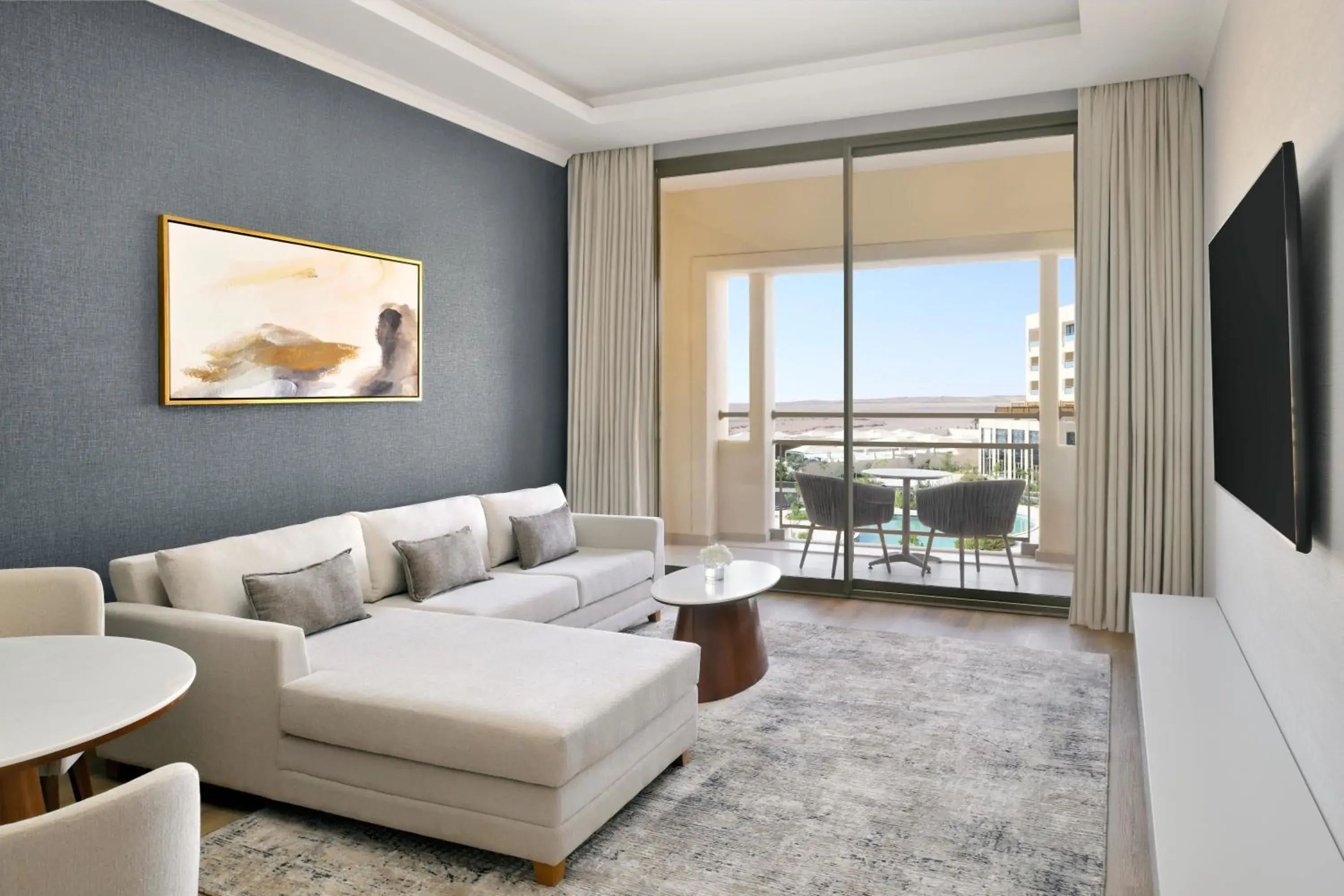 One-Bedroom Executive King Suite with Kitchen and Balcony in Mövenpick Hotel Waad Al Shamal One-Bedroom Executive King Suite with Kitchen and Balcony in Mövenpick Hotel Waad Al Shamal