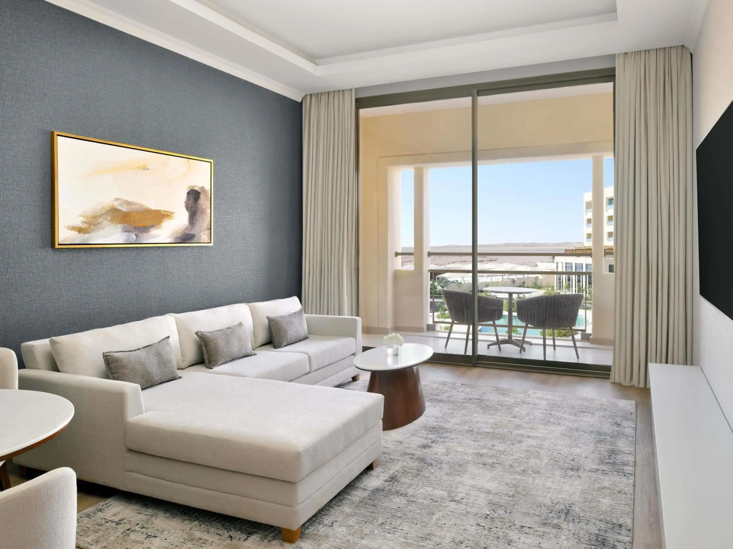 One-Bedroom Executive Queen Suite with Kitchen and Balcony in Mövenpick Hotel Waad Al Shamal One-Bedroom Executive Queen Suite with Kitchen and Balcony in Mövenpick Hotel Waad Al Shamal