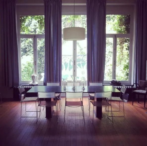 Dining area in Maison Flagey Brussels