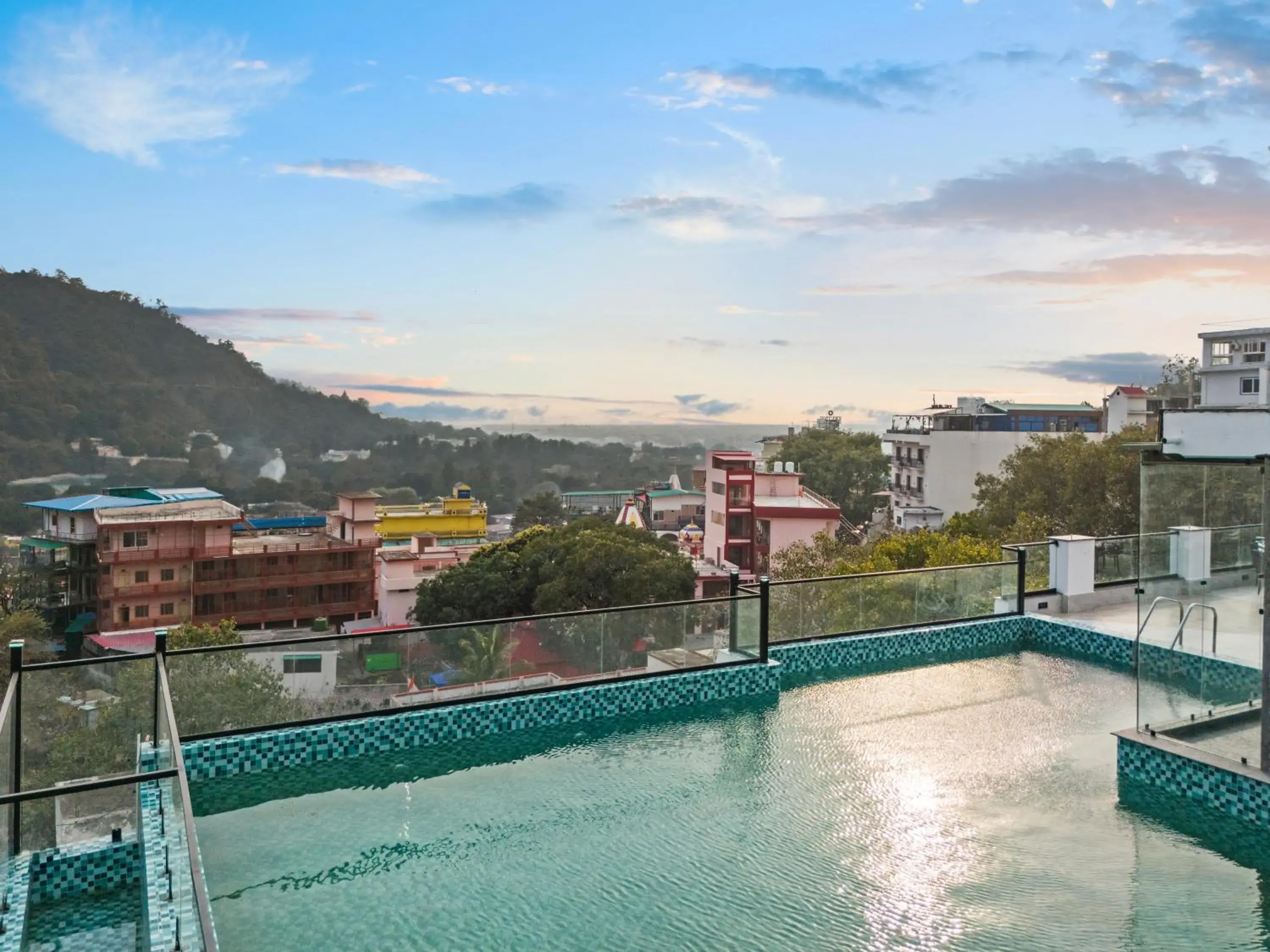 Swimming pool in ZANA by the Ganges, Tapovan, Rishikesh Swimming pool in ZANA by the Ganges, Tapovan, Rishikesh