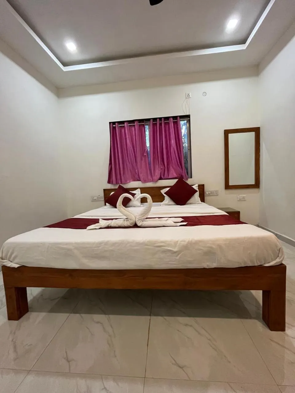 Bed in Green Heaven River Side Resort and Villa