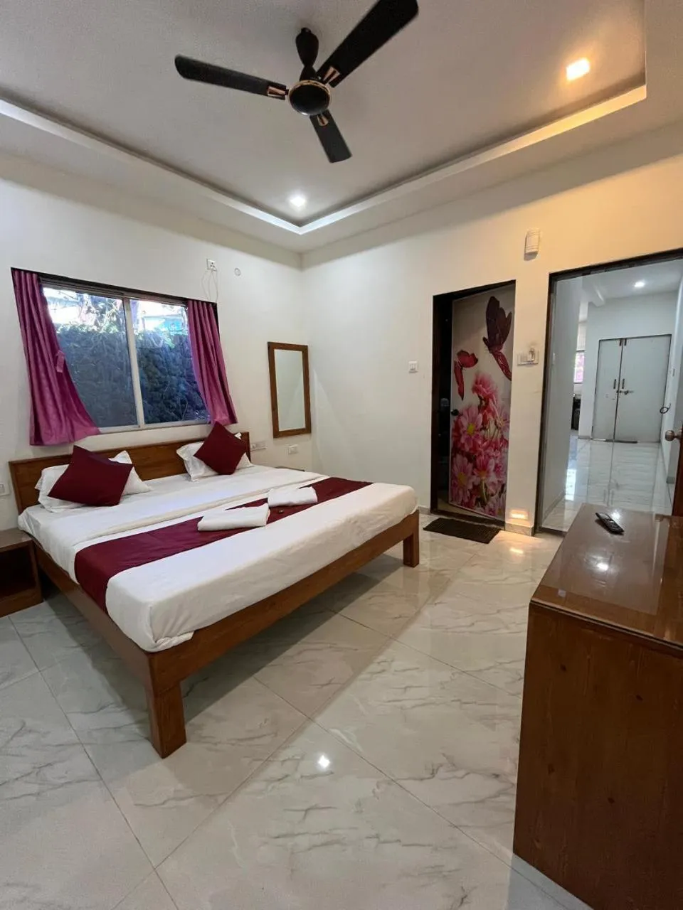 Bed in Green Heaven River Side Resort and Villa