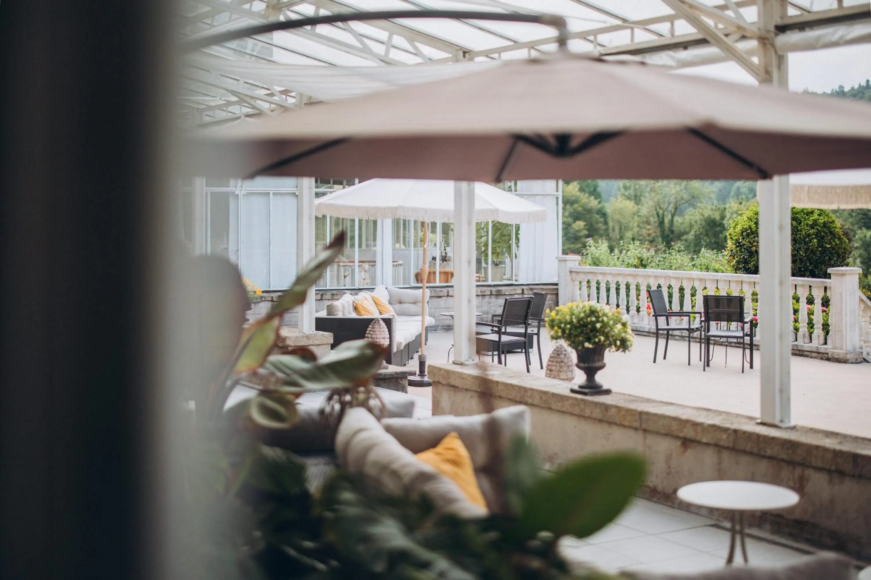 Patio in Château de KERVOAZEC - Chambres d'hôtes