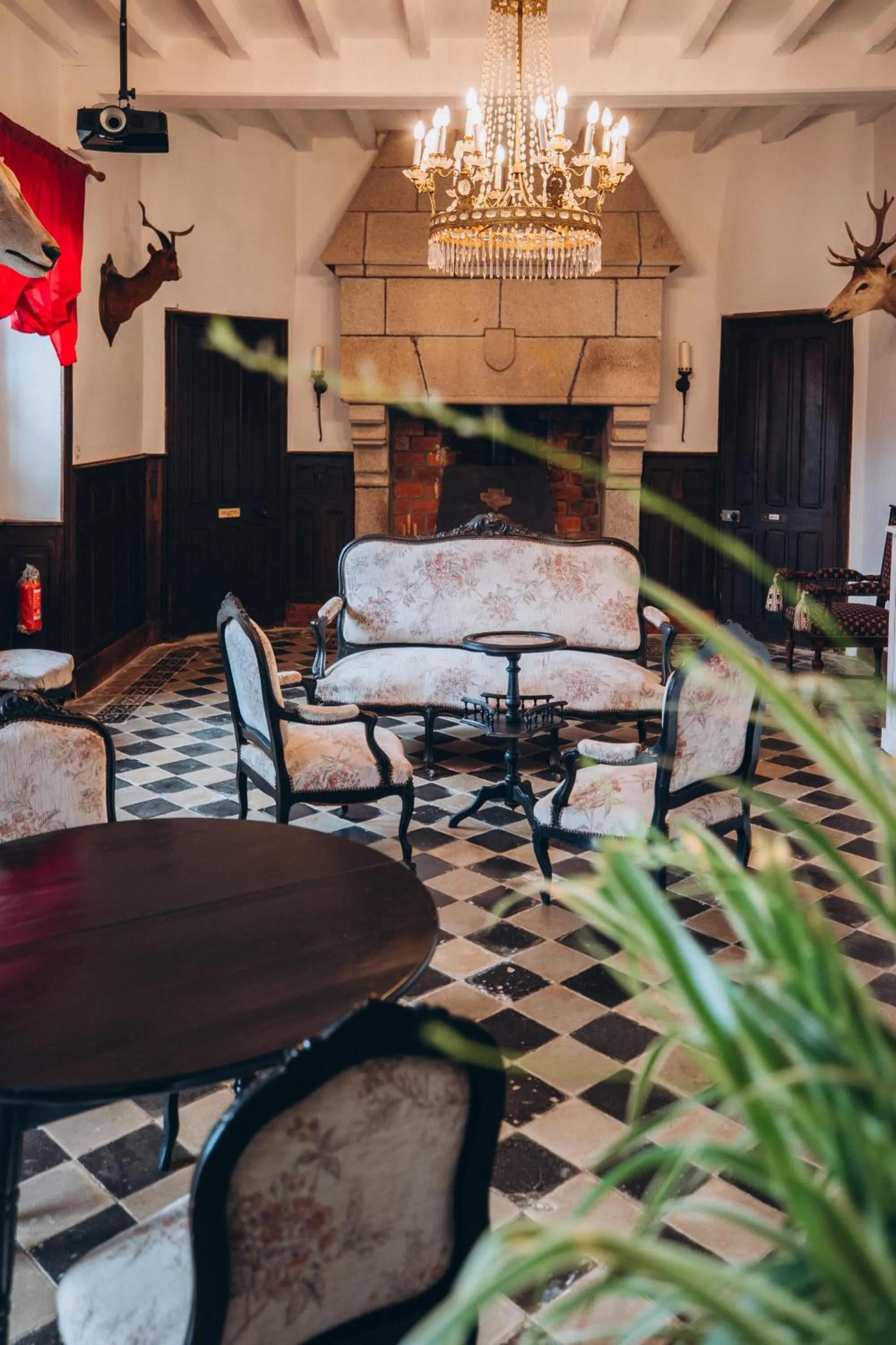 Living room in Château de KERVOAZEC - Chambres d'hôtes