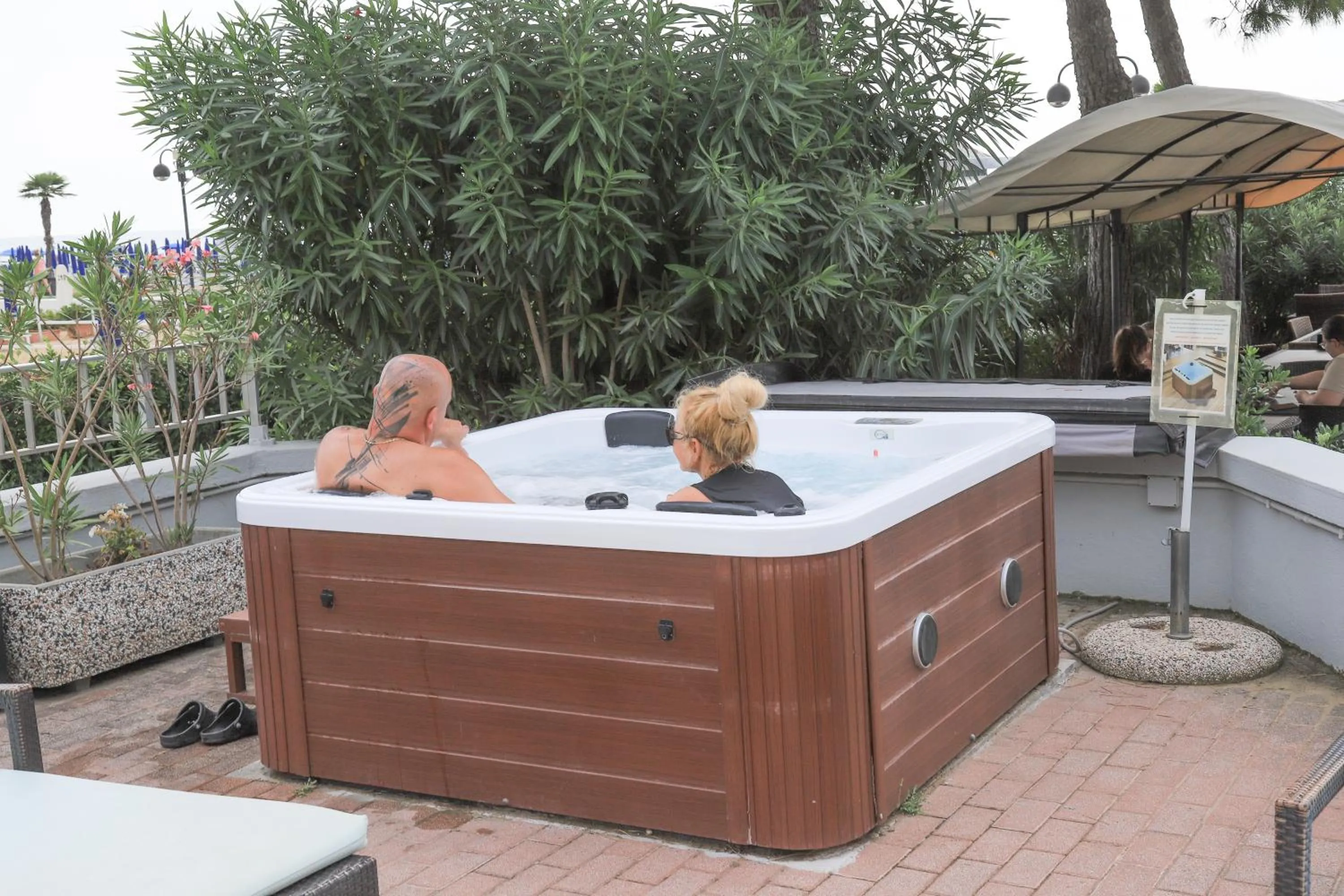 Hot Tub in Hotel La Bussola