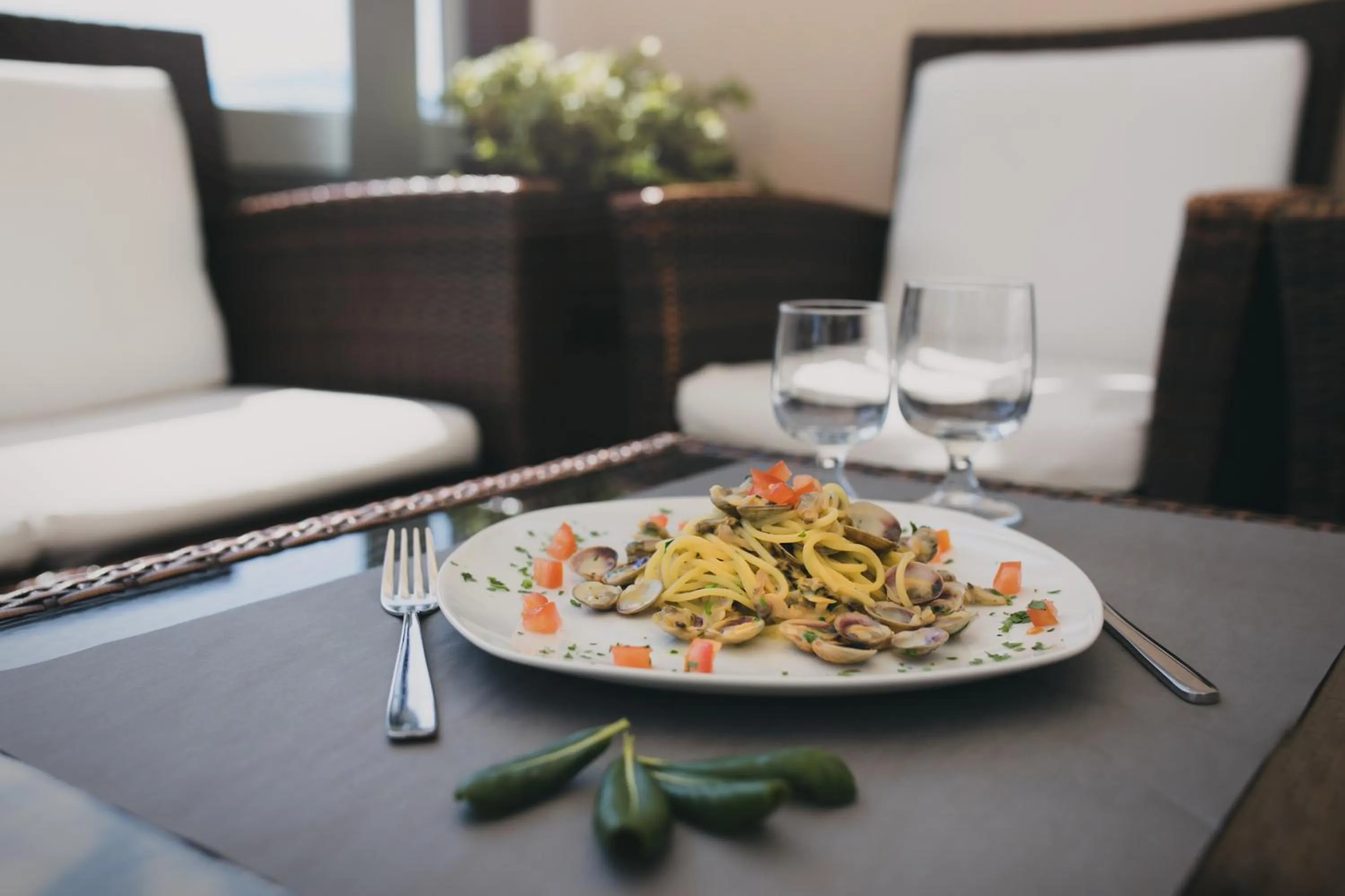 Food close-up in Hotel La Bussola