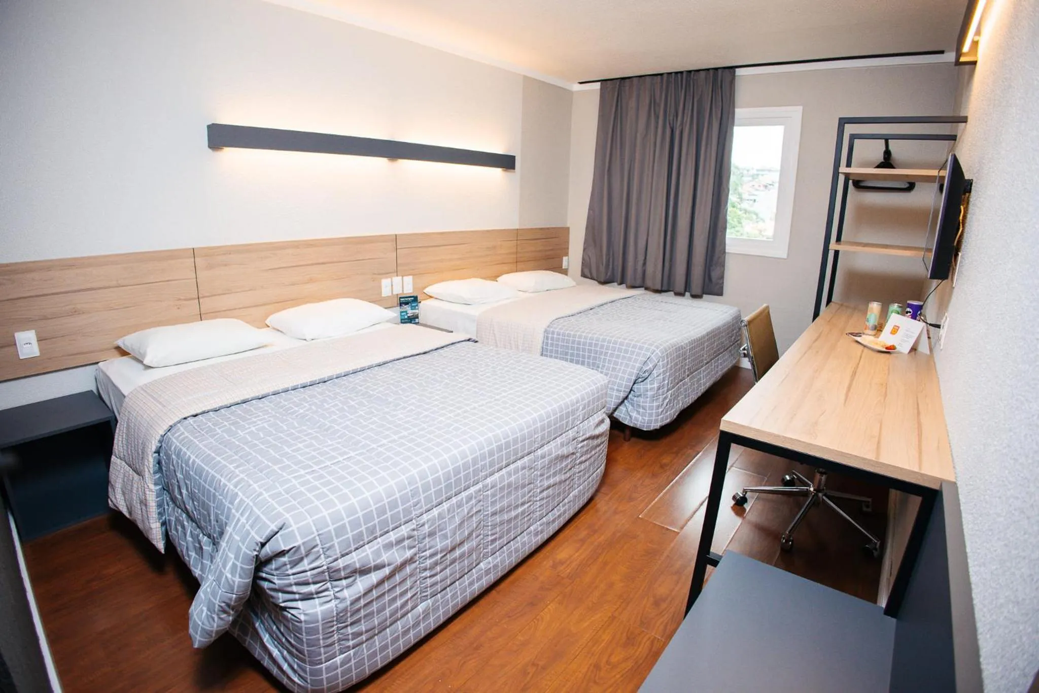 Bed in Hotel 10 Blumenau