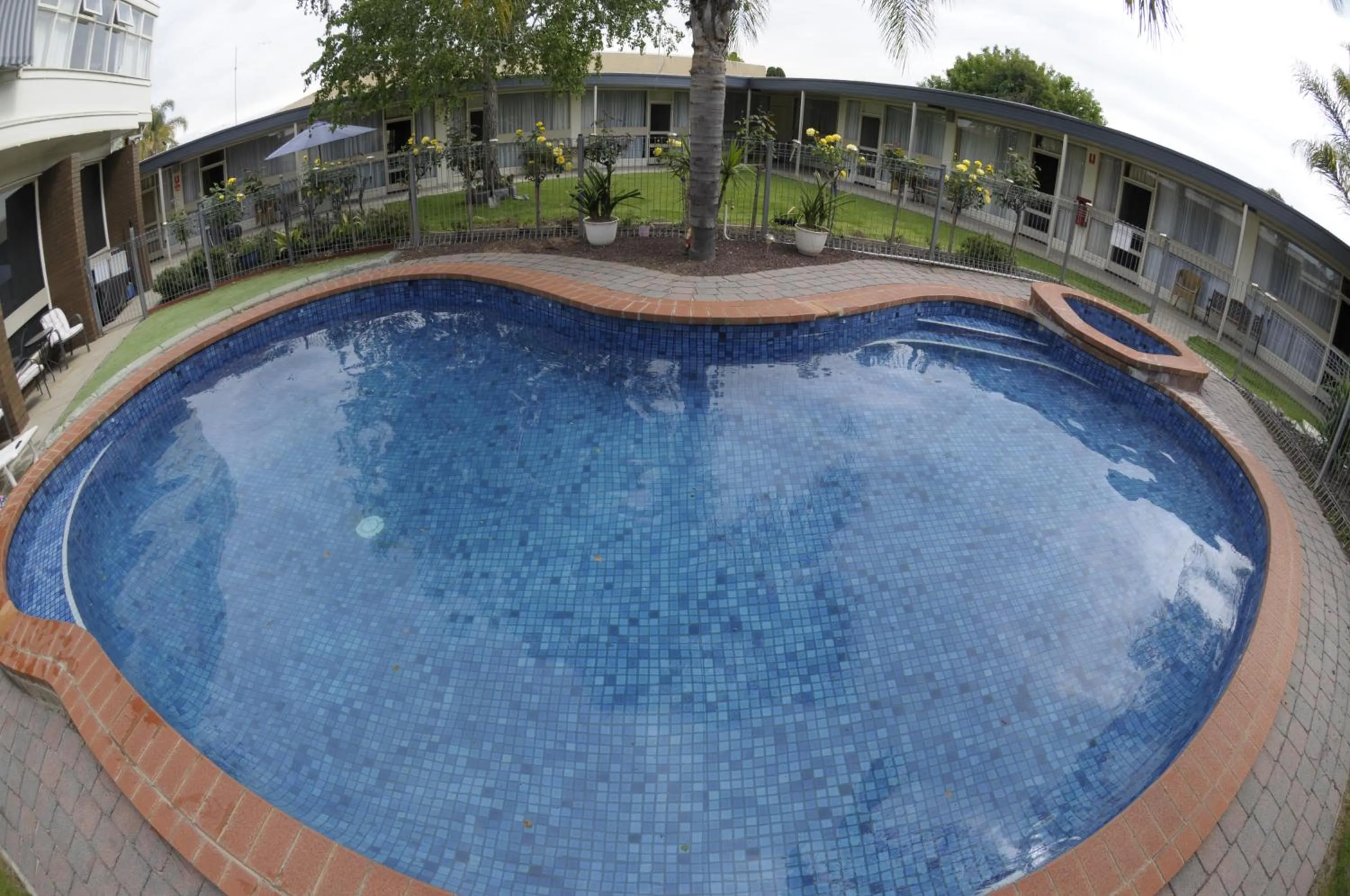 Pool view in Warrina Inn Wodonga CBD