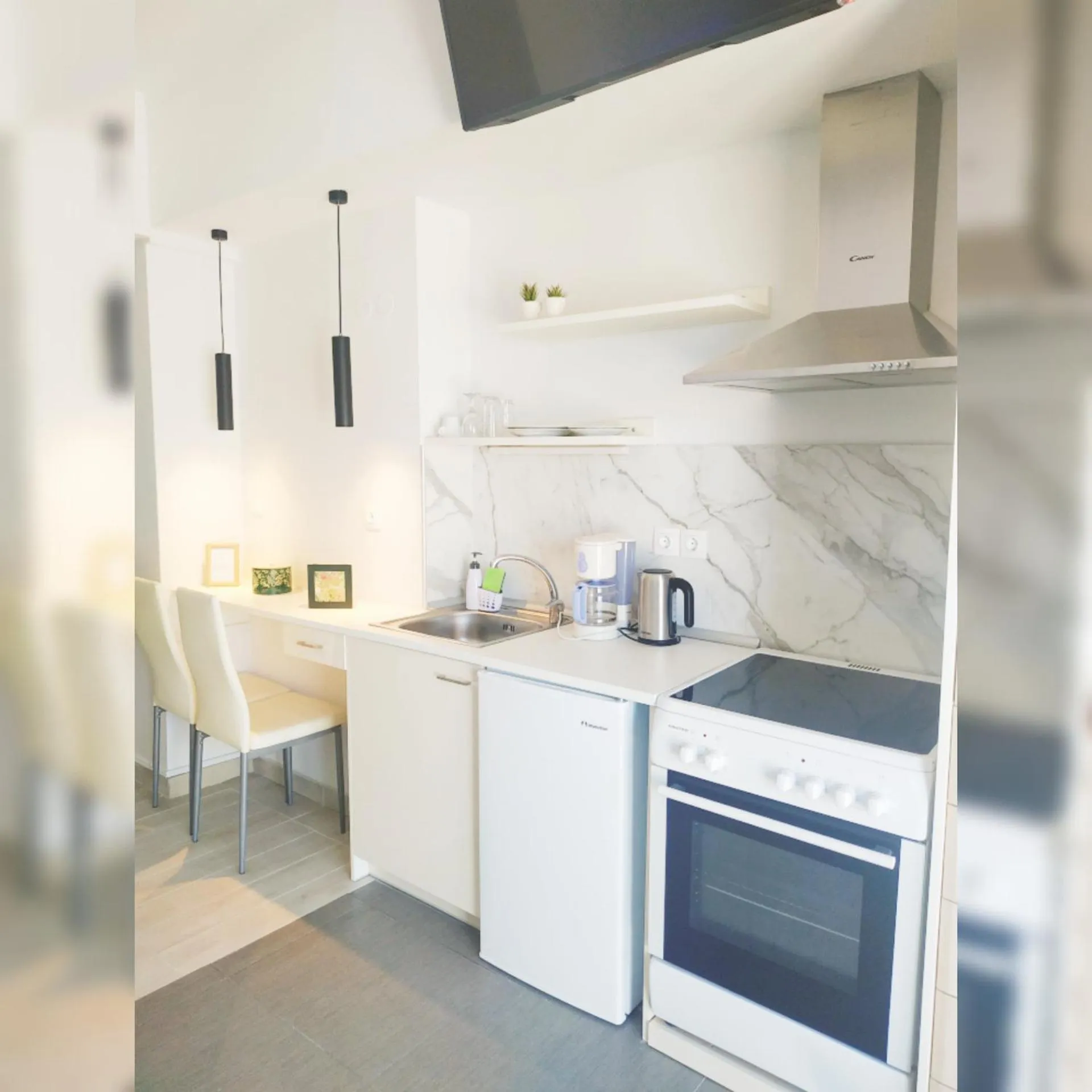 Kitchen or kitchenette in Rethymno Hills Apartments