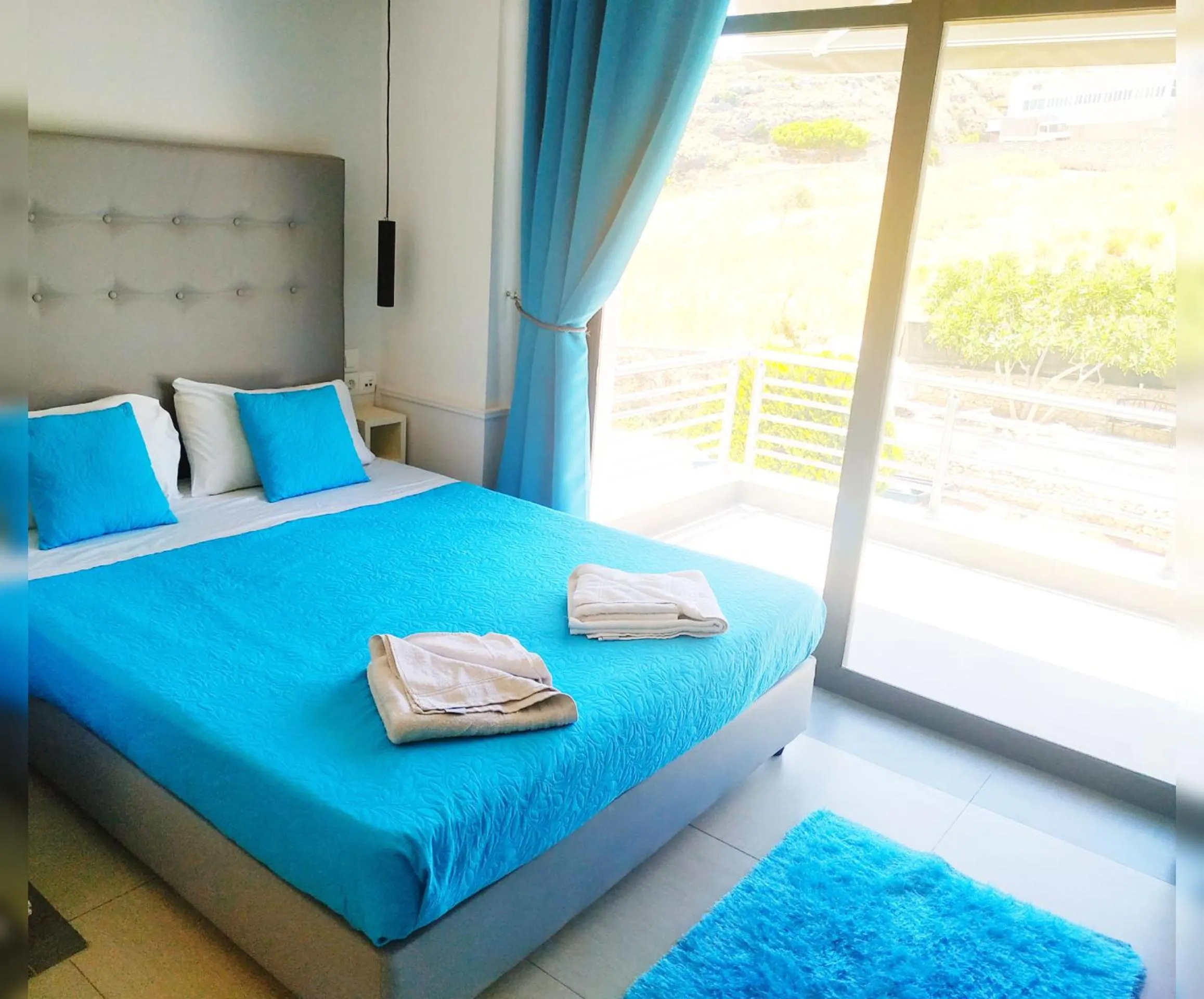 Bedroom, Bed in Rethymno Hills Apartments