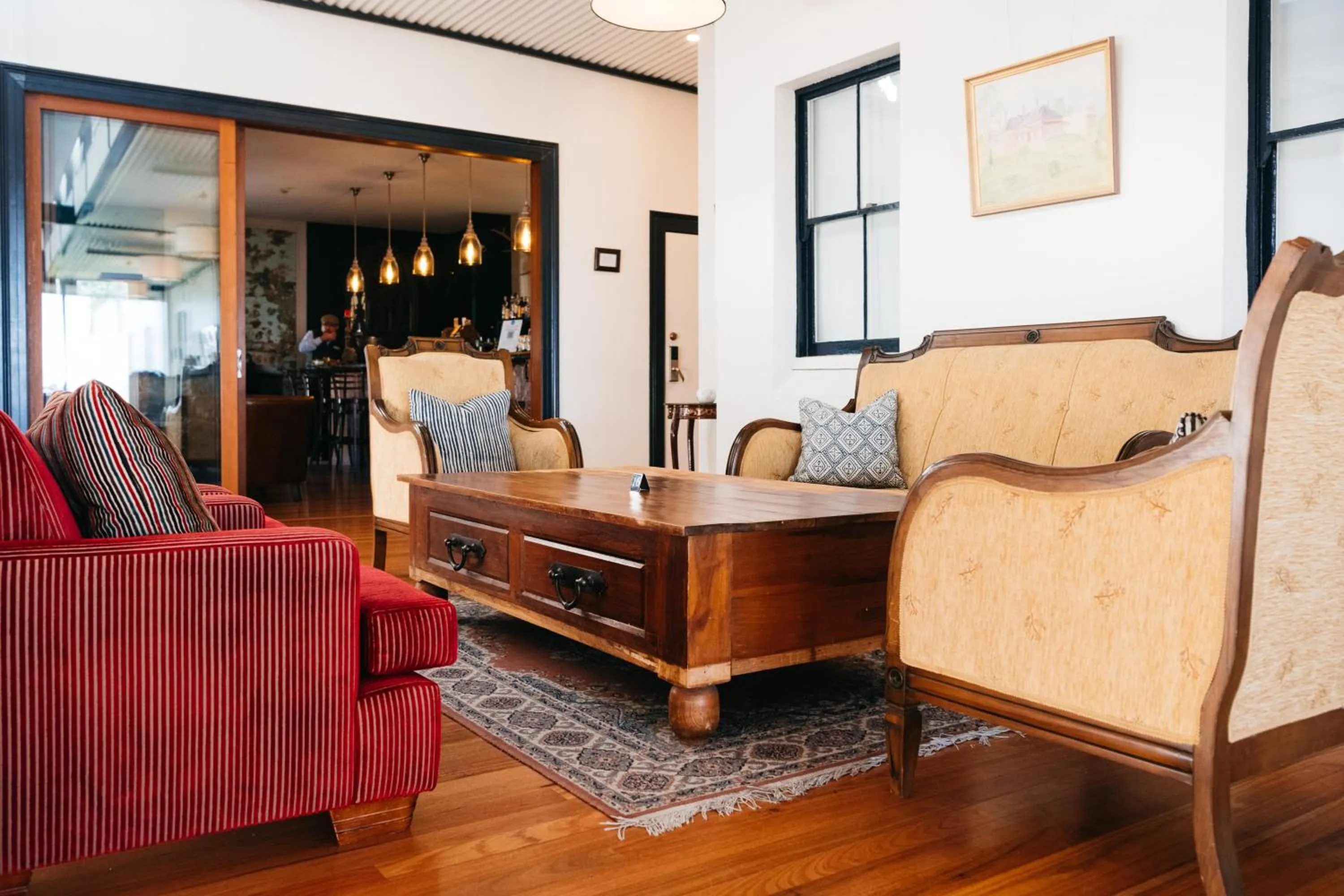 Seating area in Hotel Etico at Mount Victoria Manor