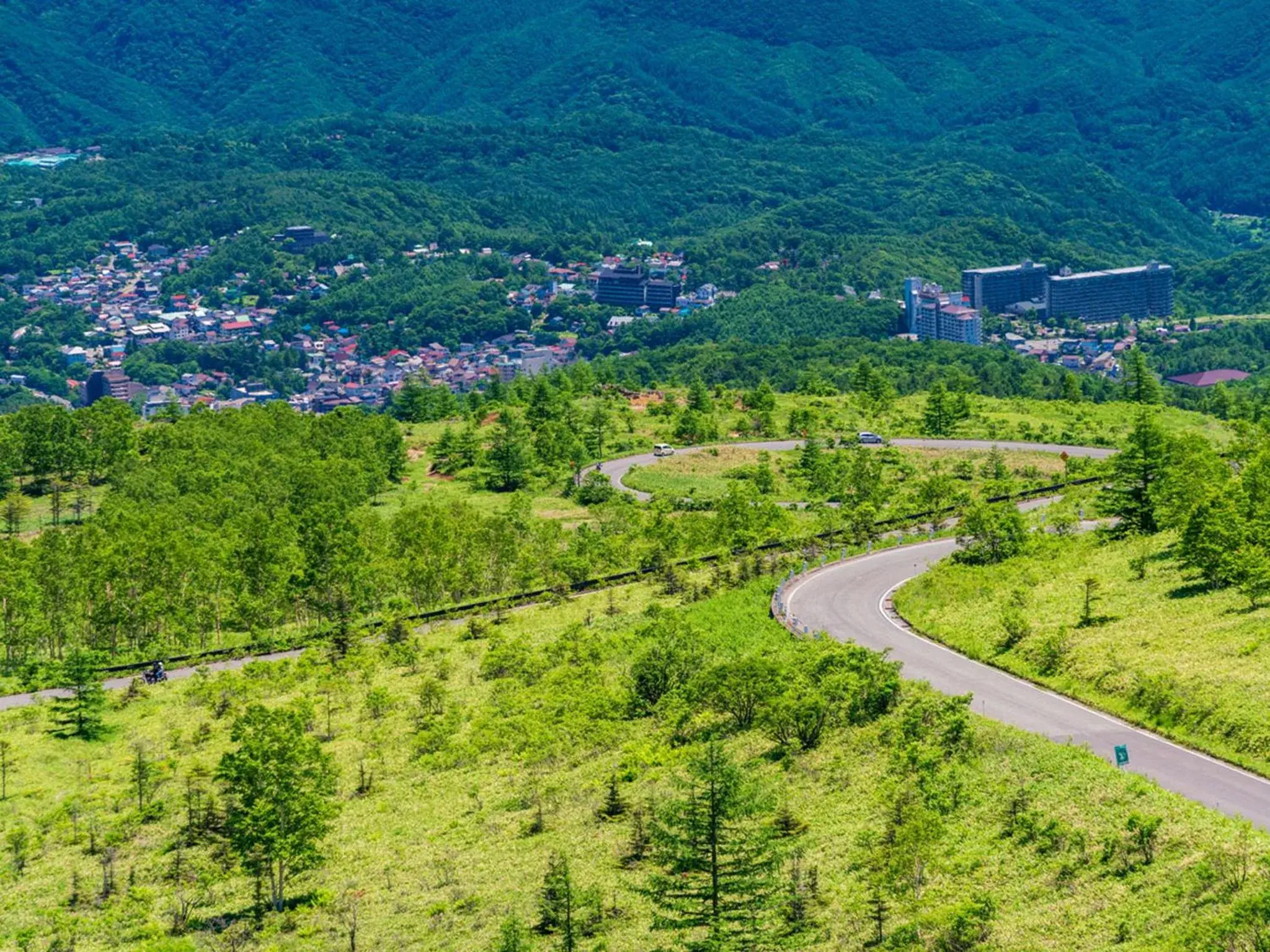 Natural landscape, Bird's-eye View in Kumanoyu Hotel