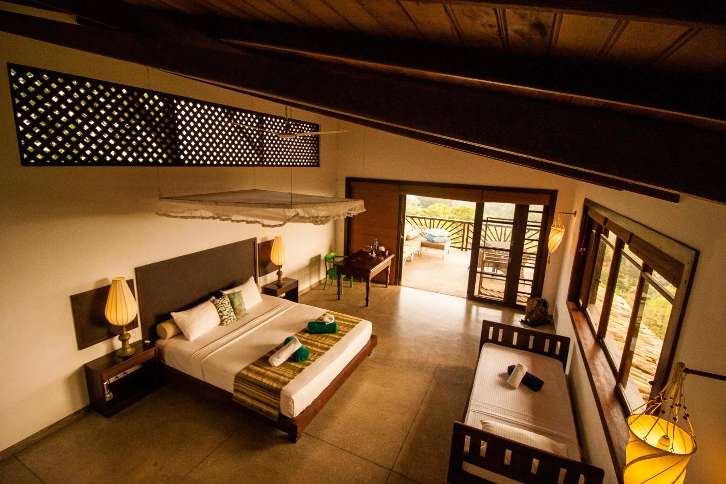 Balcony/Terrace, Bed in Little Tamarind