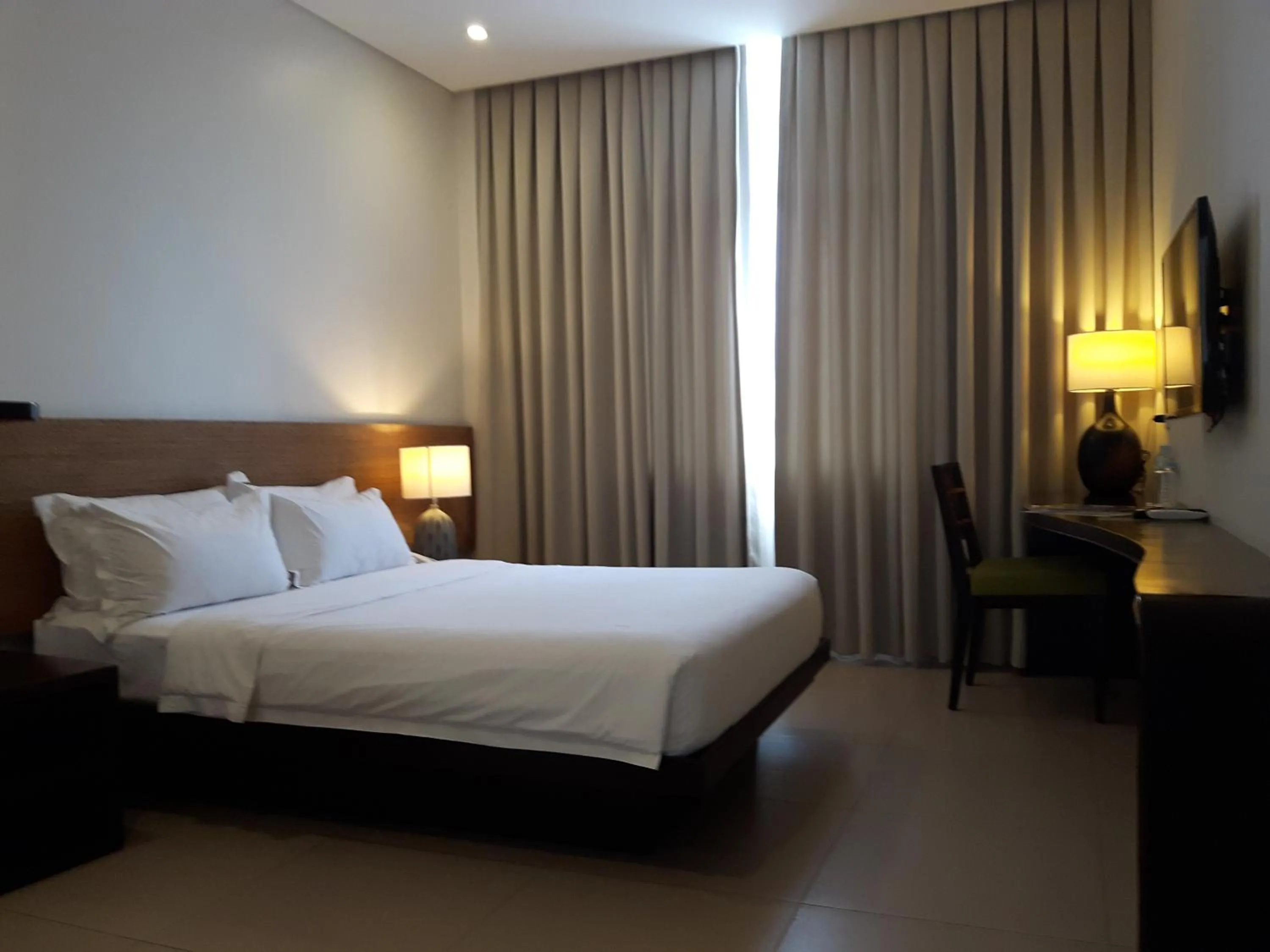 Bed in Azia Suites and Residences