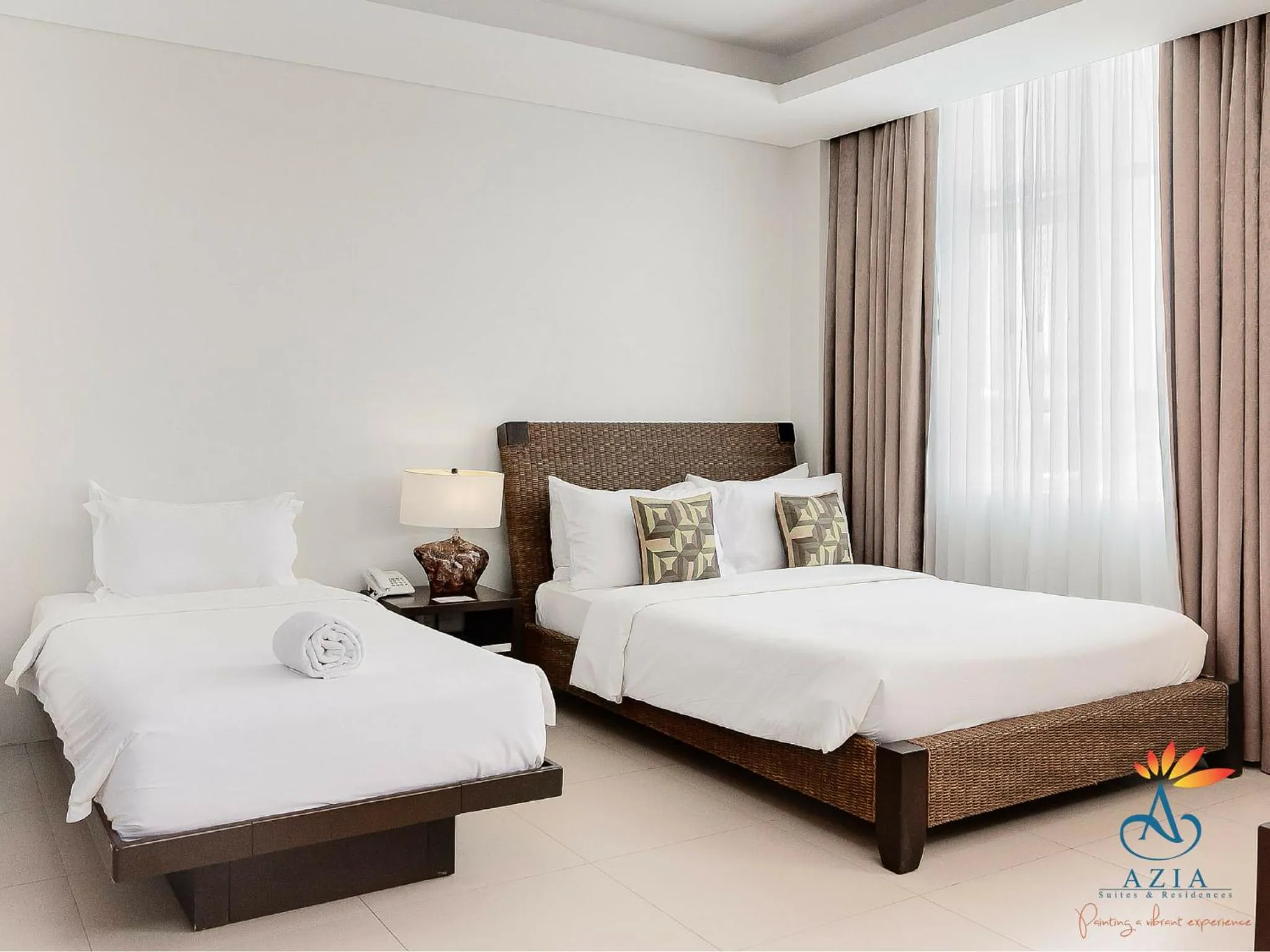 Shower, Bed in Azia Suites and Residences