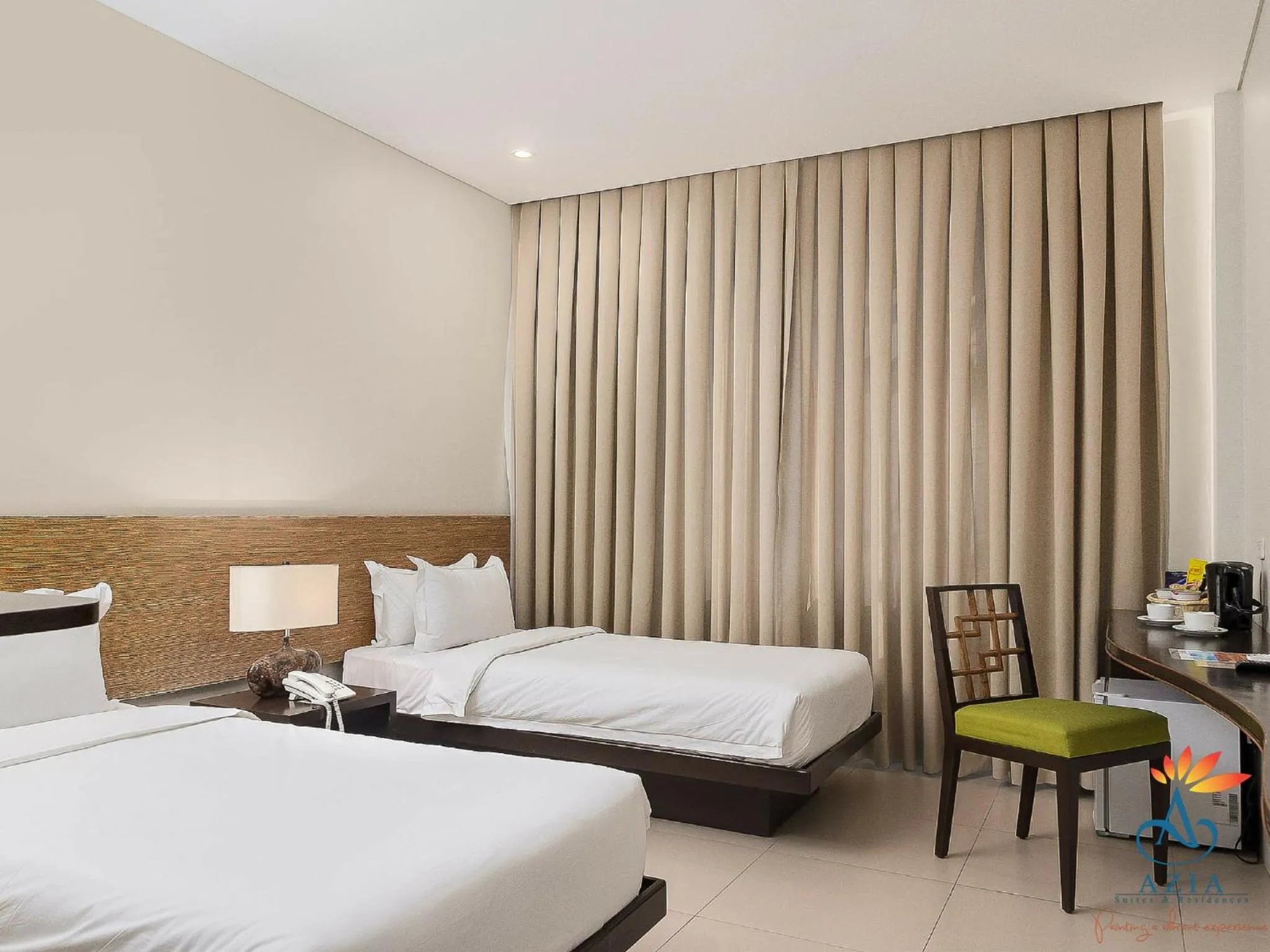 Shower, Bed in Azia Suites and Residences