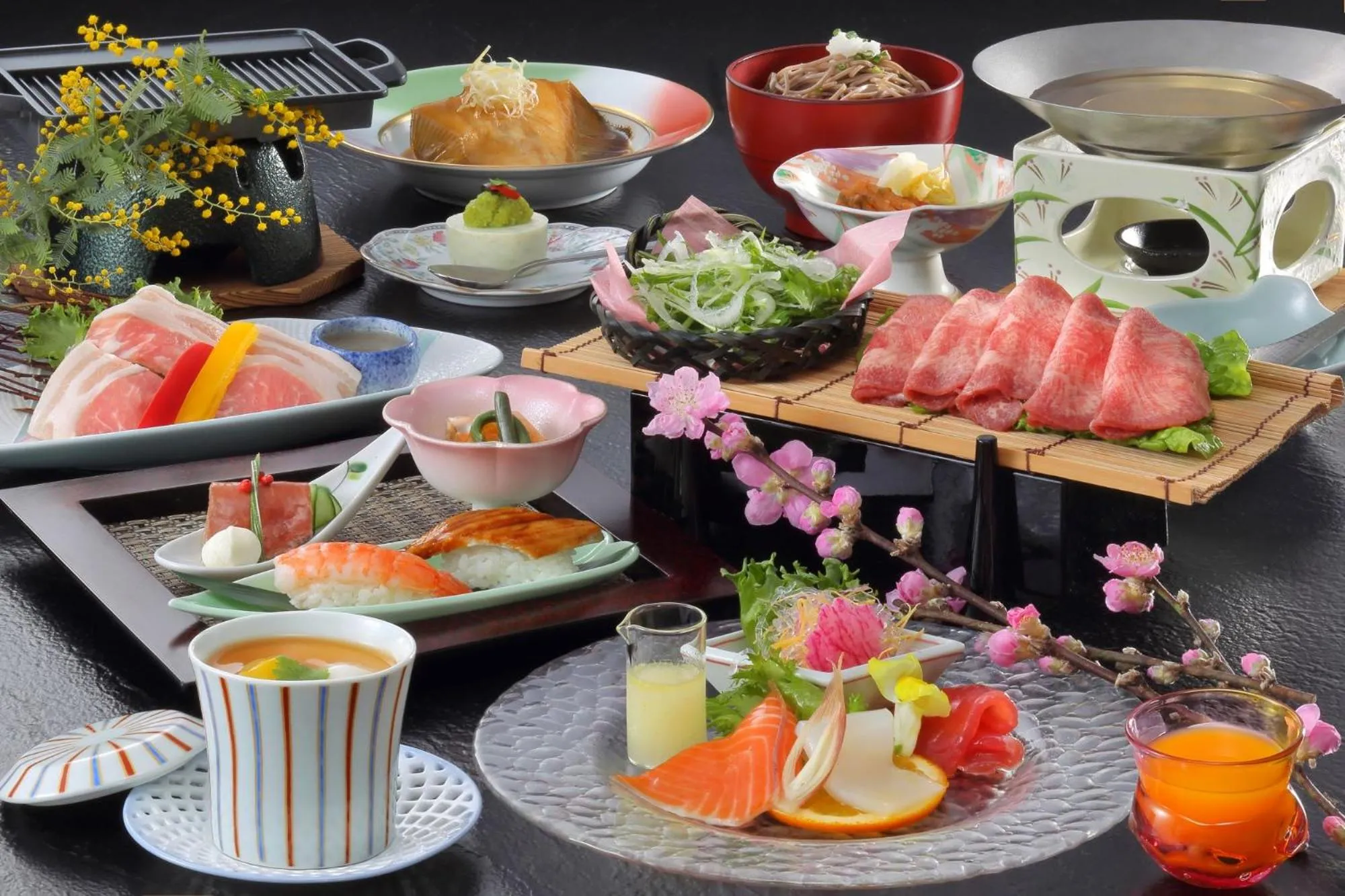 Dinner in Naruko Kanko Hotel