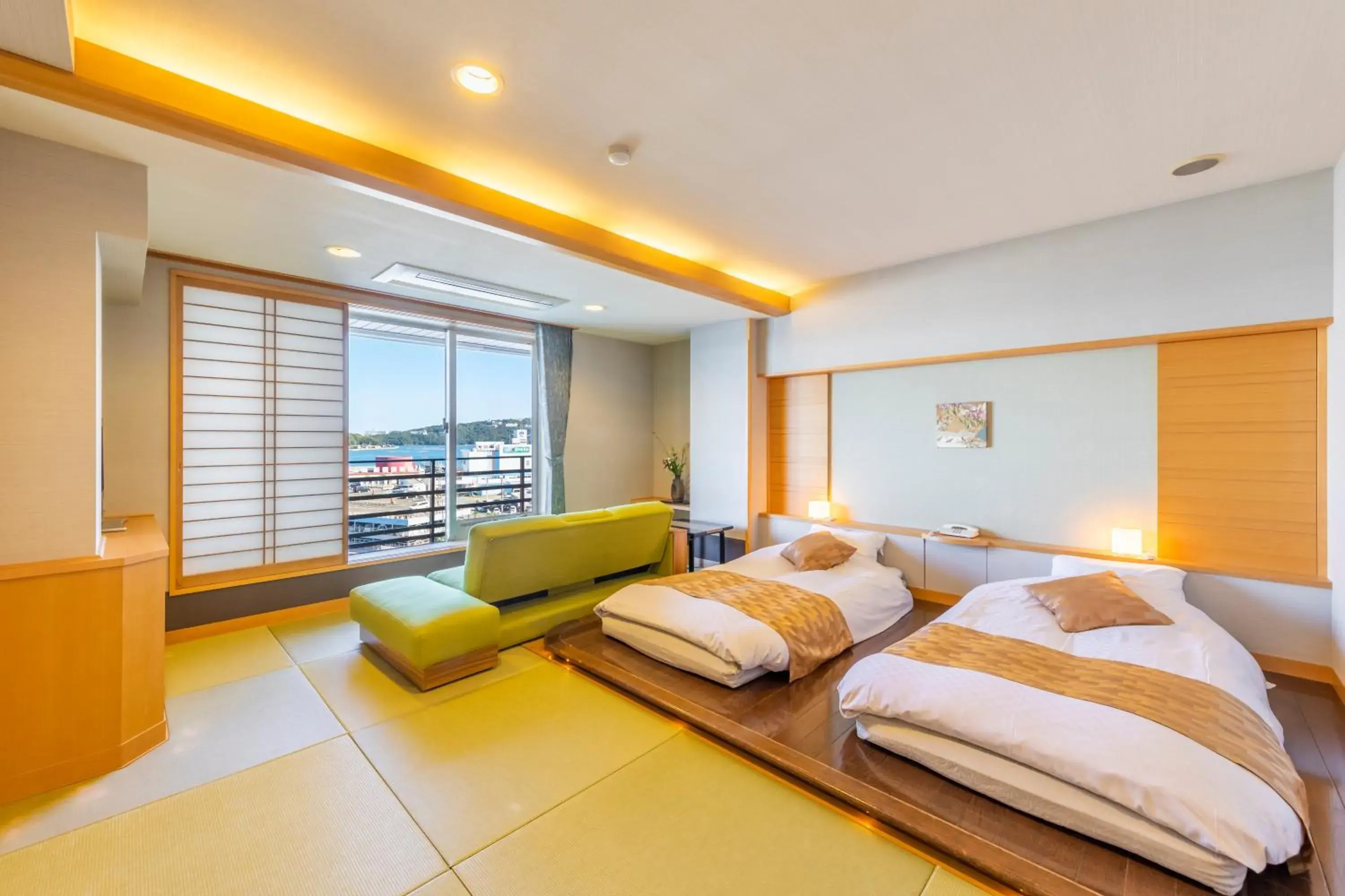 Room with Tatami Area with Ocean View South Wing - Buffet Dinner in Todaya Room with Tatami Area with Ocean View South Wing - Buffet Dinner in Todaya