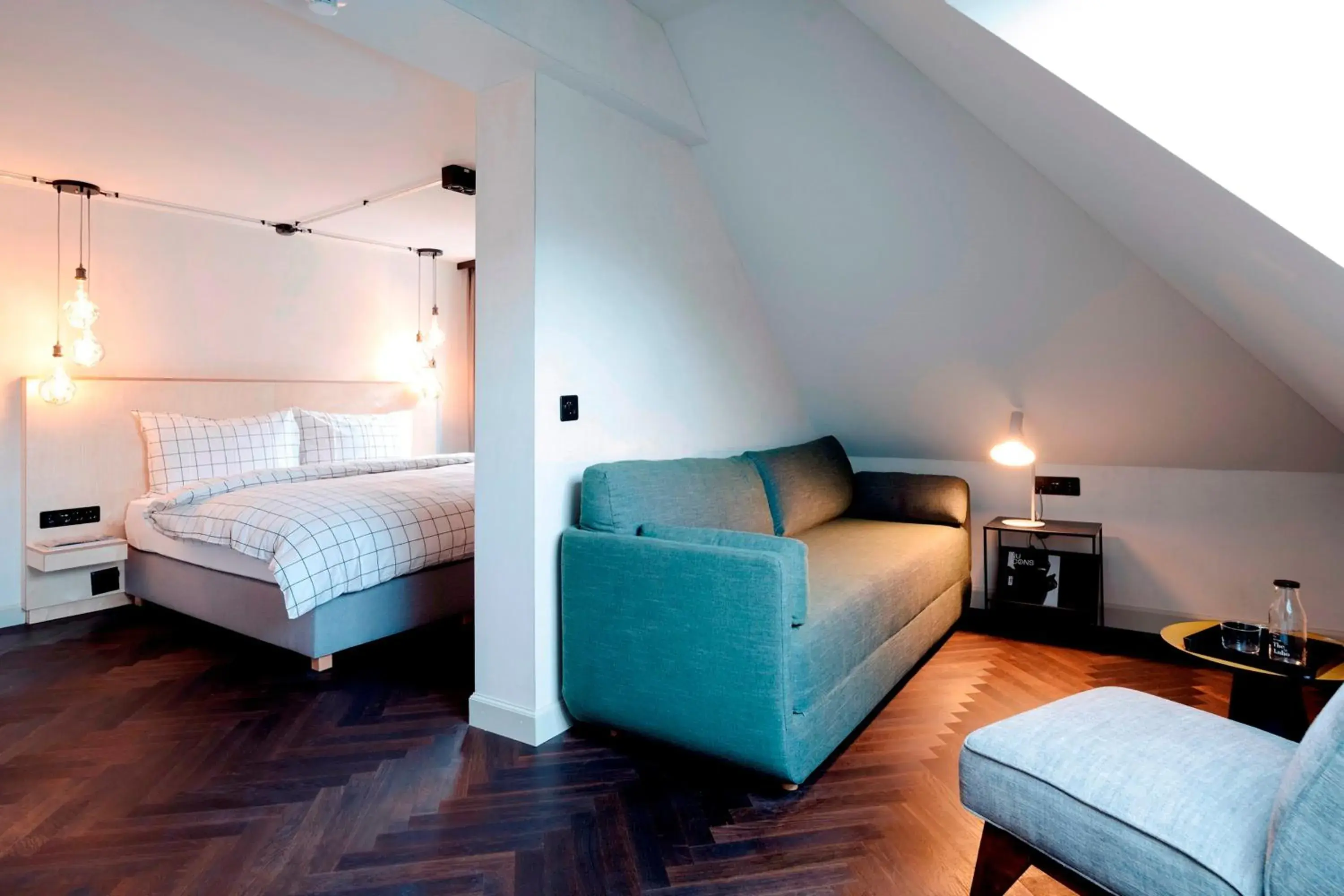 Living room, Bed in The Lubo - self check-in Living room, Bed in The Lubo - self check-in