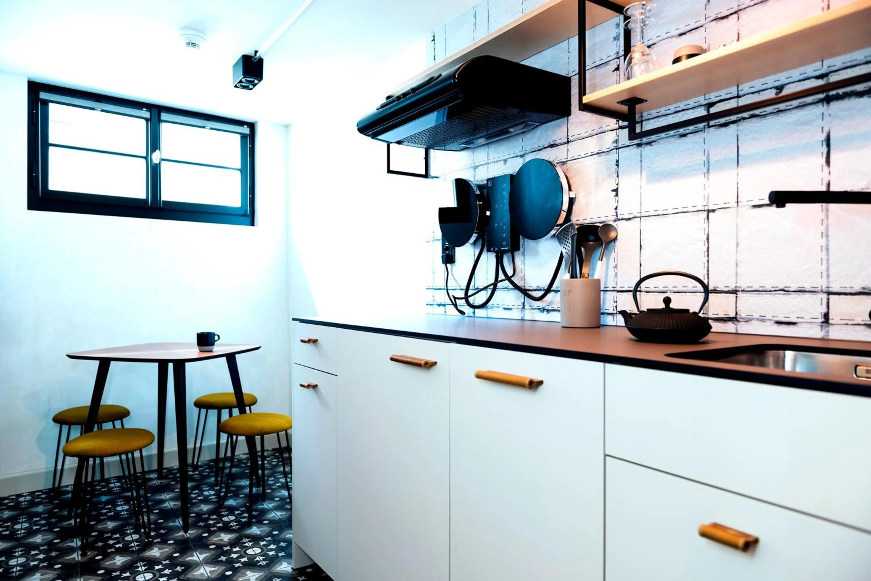 kitchen in The Lubo - self check-in