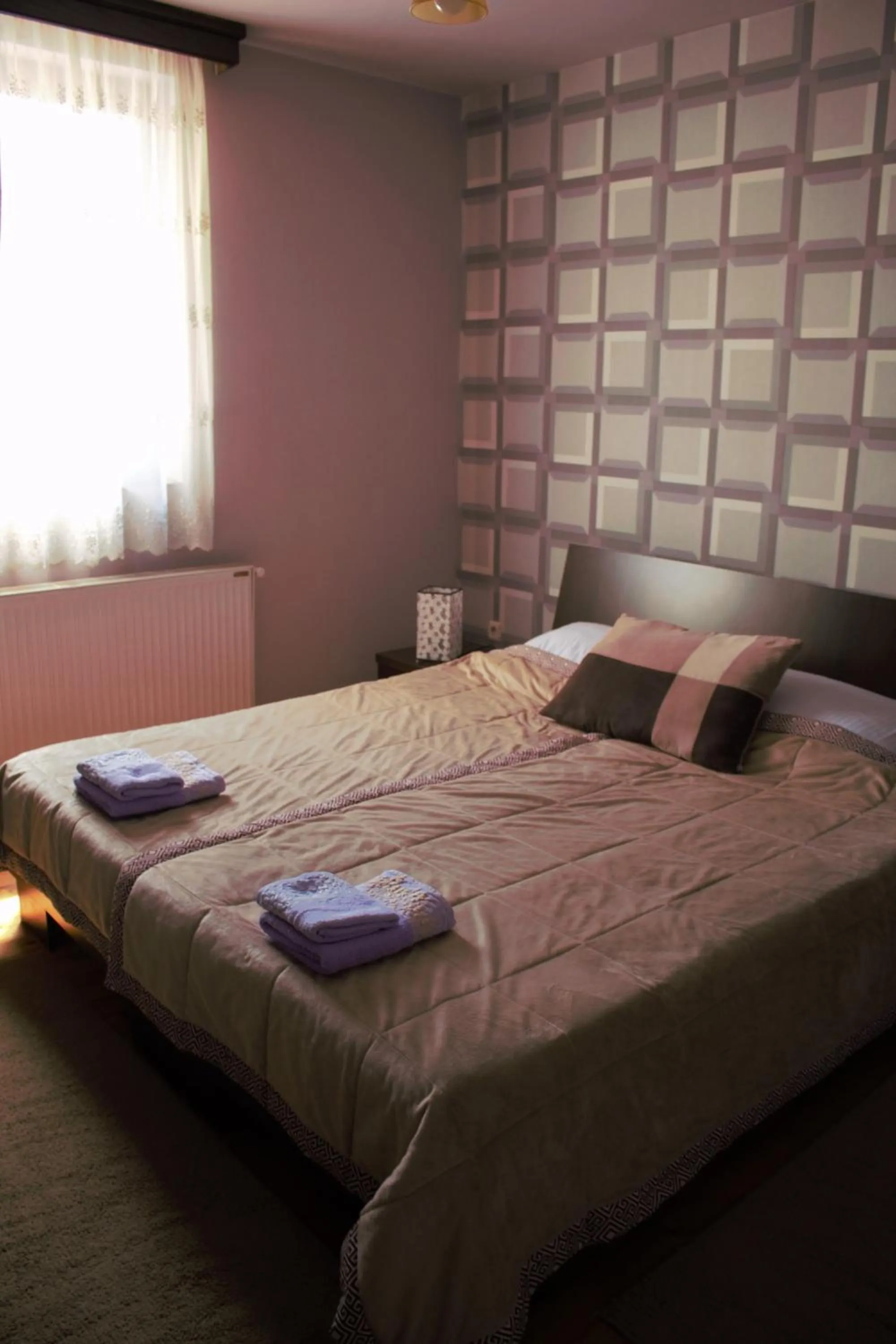 Bed in Garni Hotel City