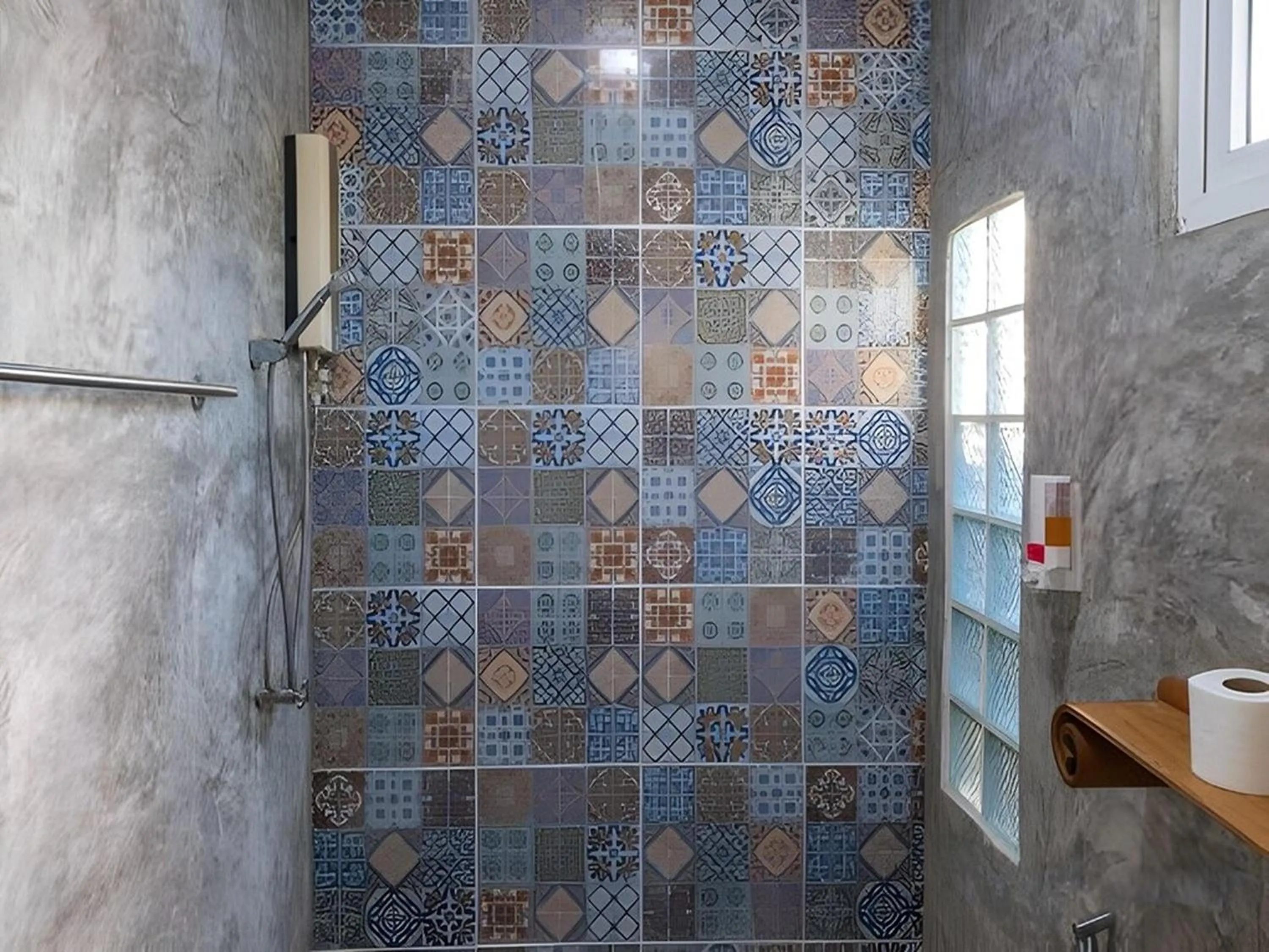 Shower in Lion Cafe Resort