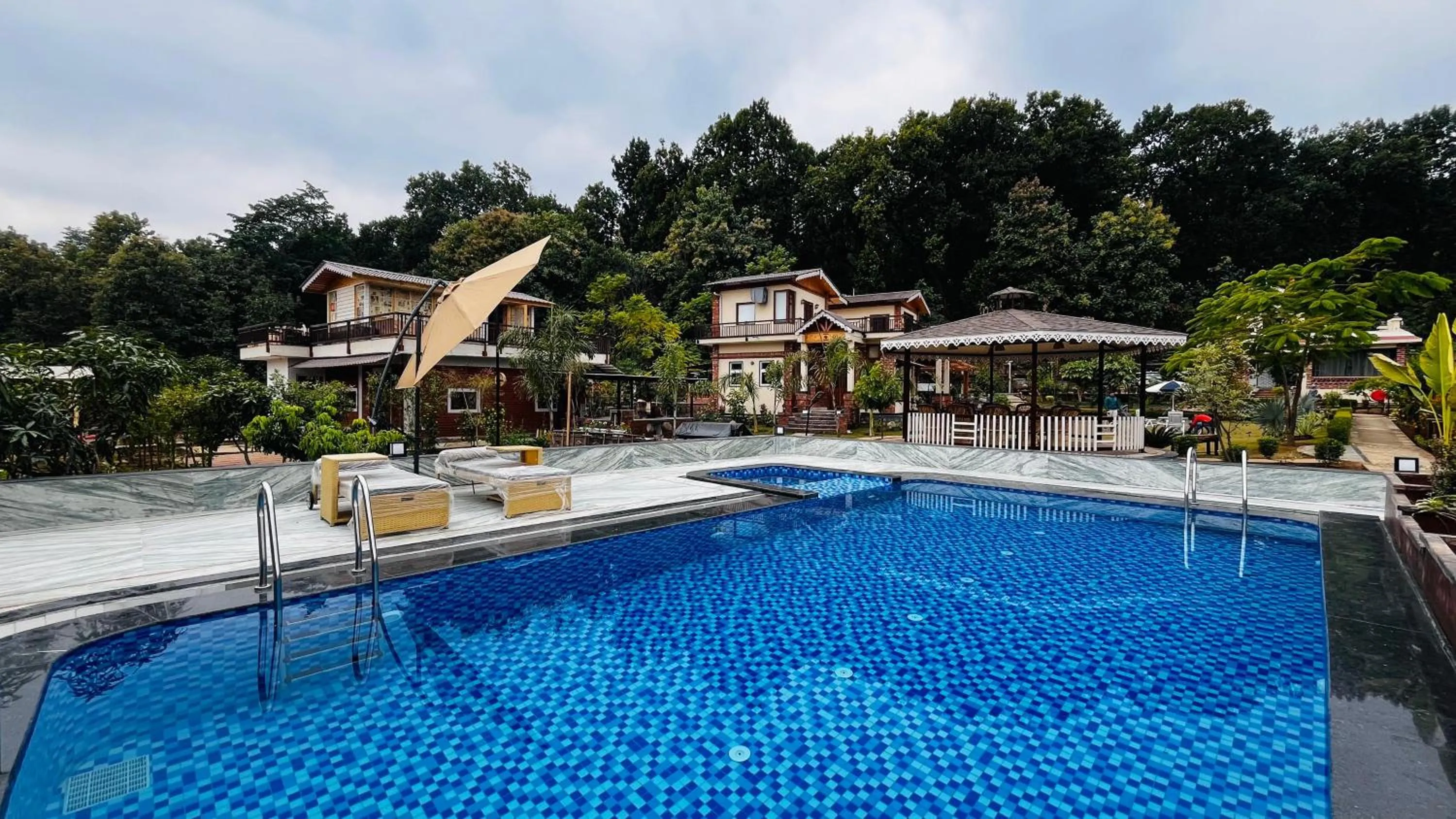 Pool view in Vanhills - Luxury Home Stay in Jim Corbett