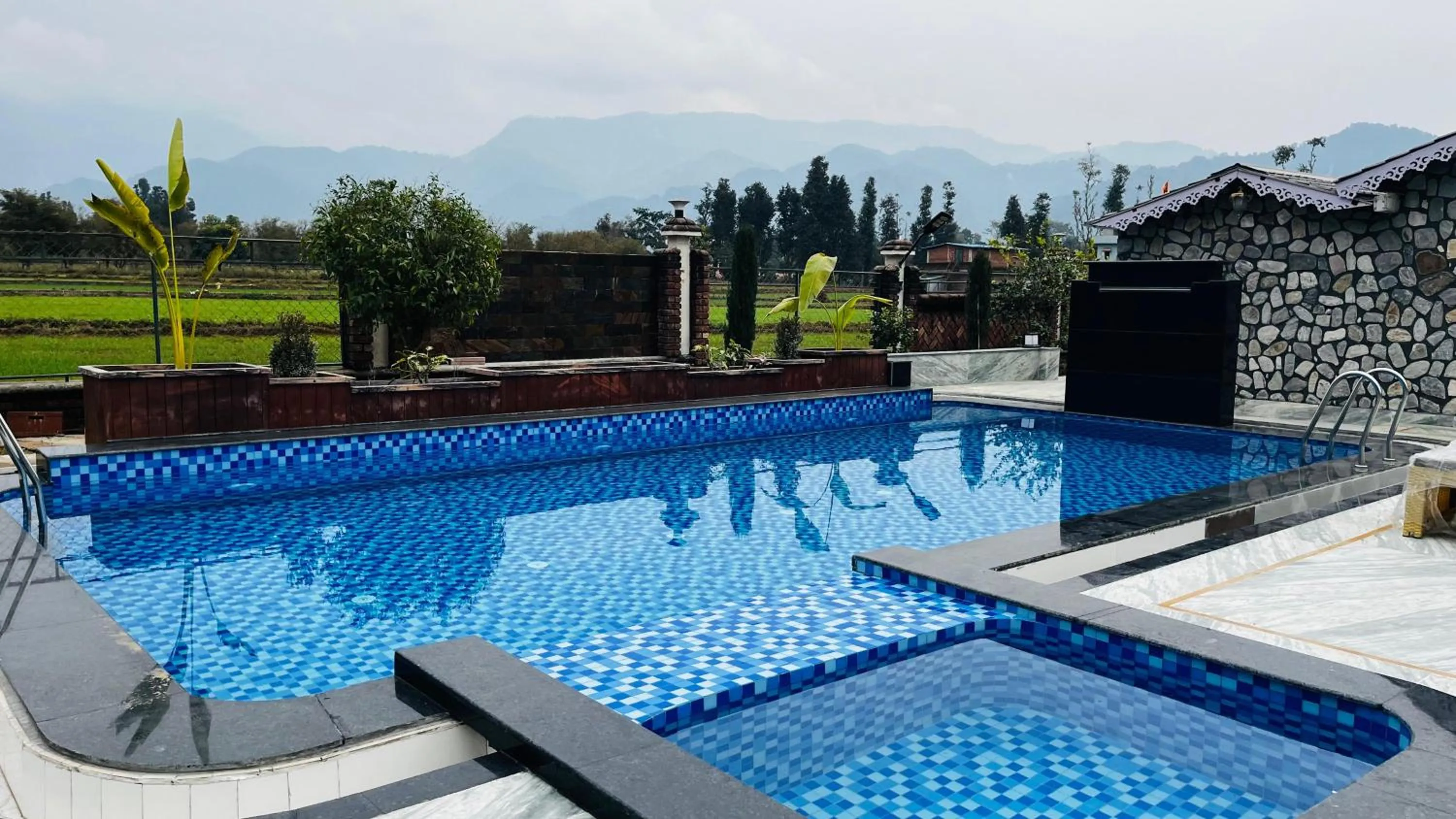 Swimming pool in Vanhills - Luxury Home Stay in Jim Corbett