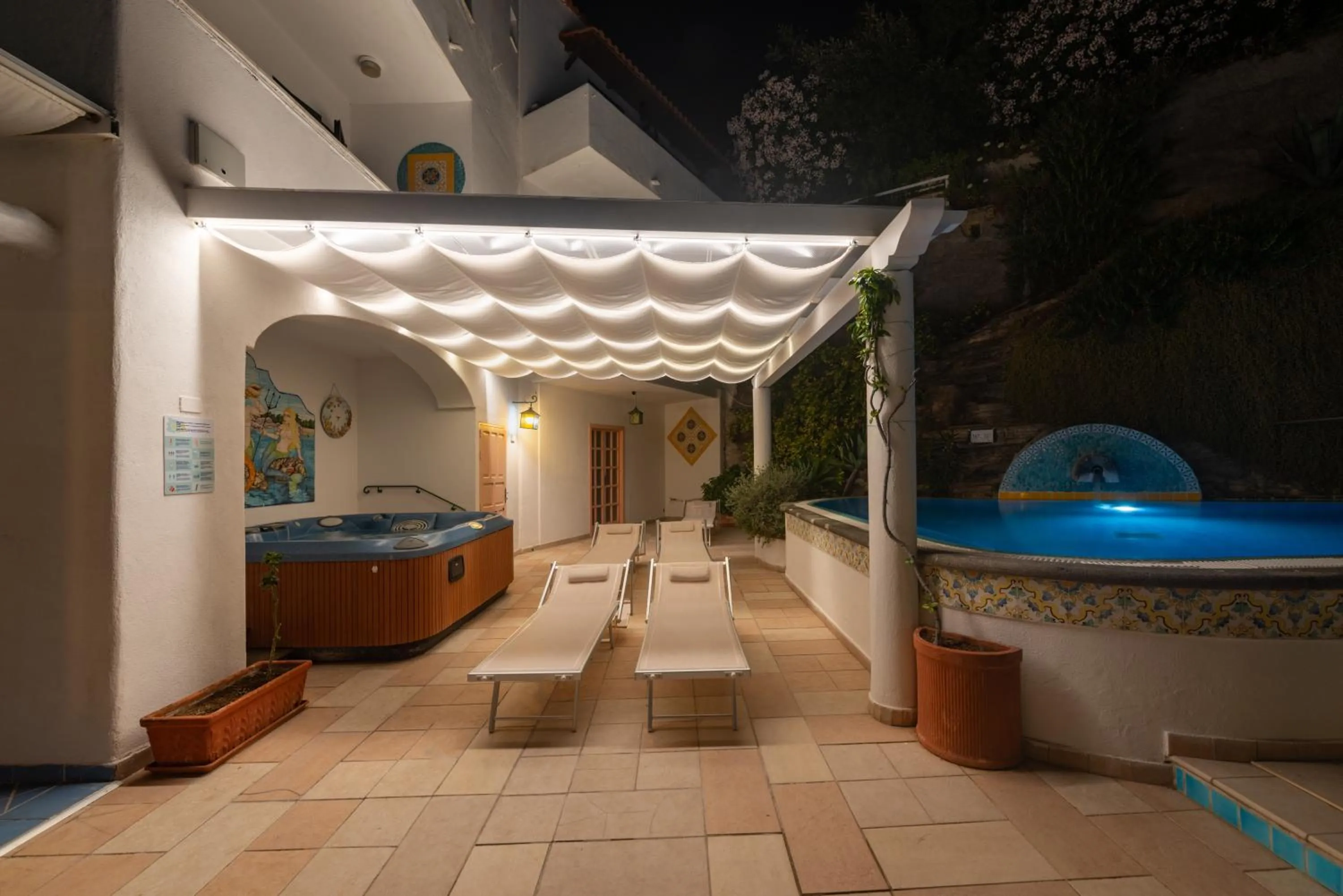 Patio in Hotel Villa Bianca