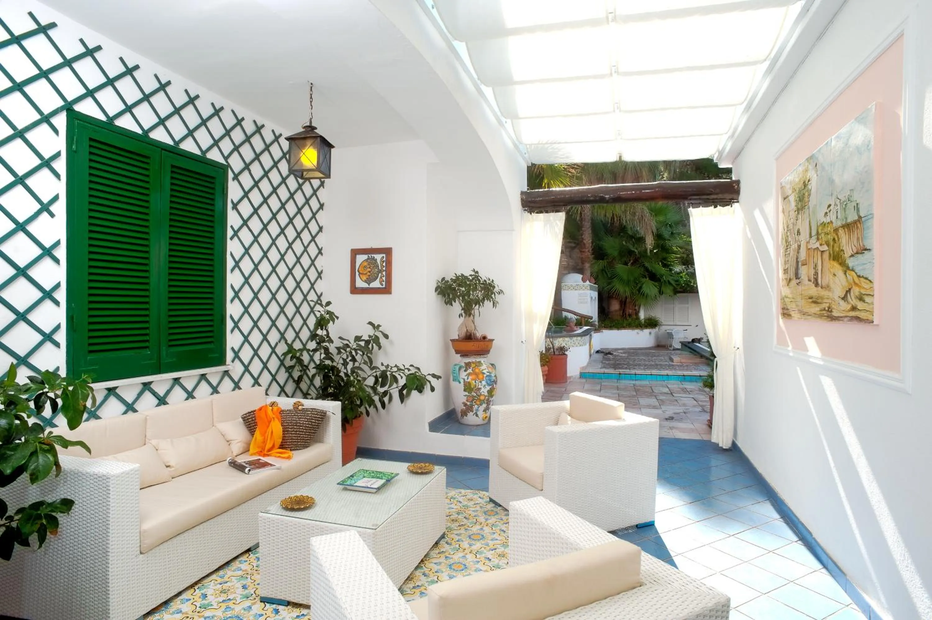 Patio in Hotel Villa Bianca