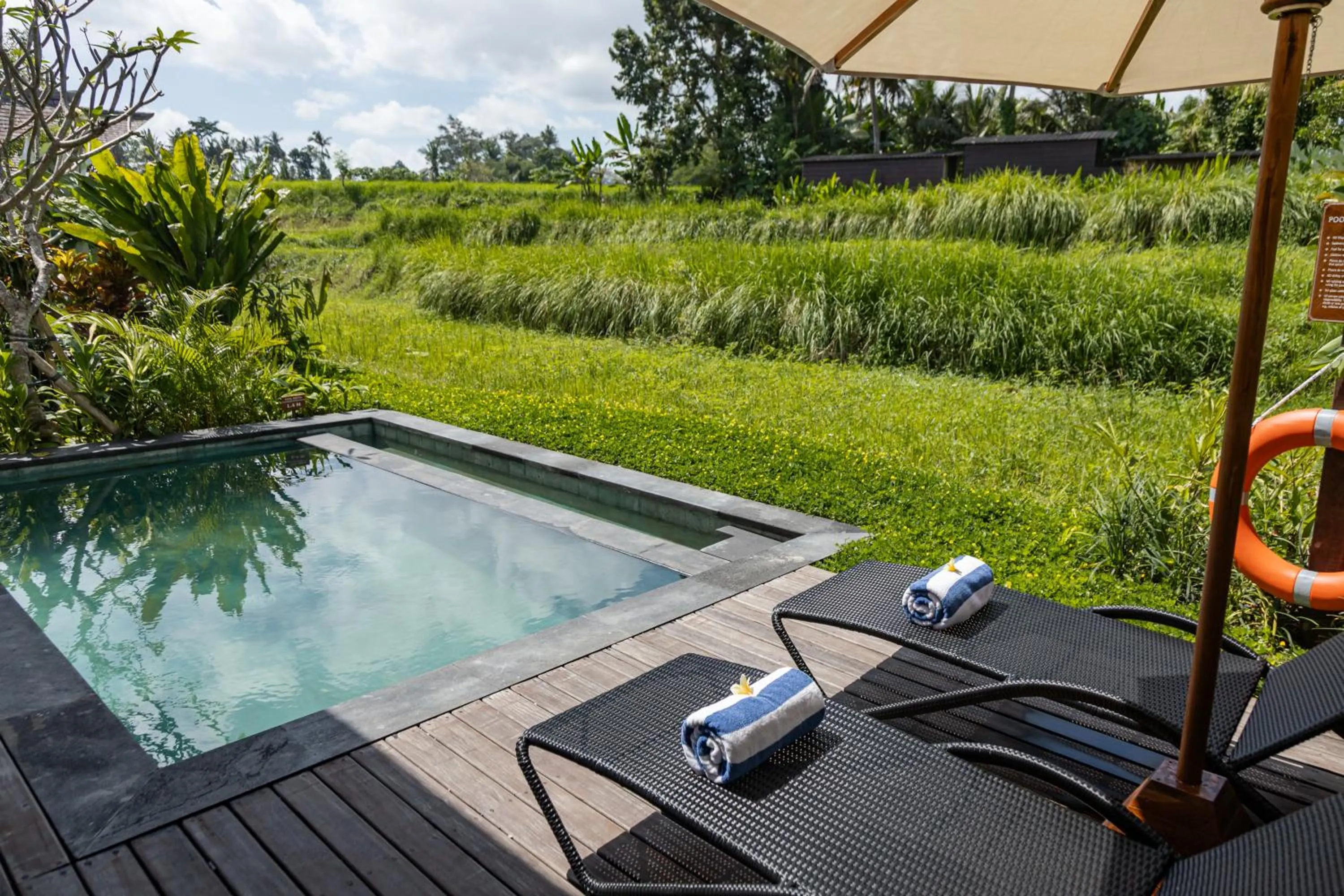 Pool view in The Pulu Villas by GenuineHost