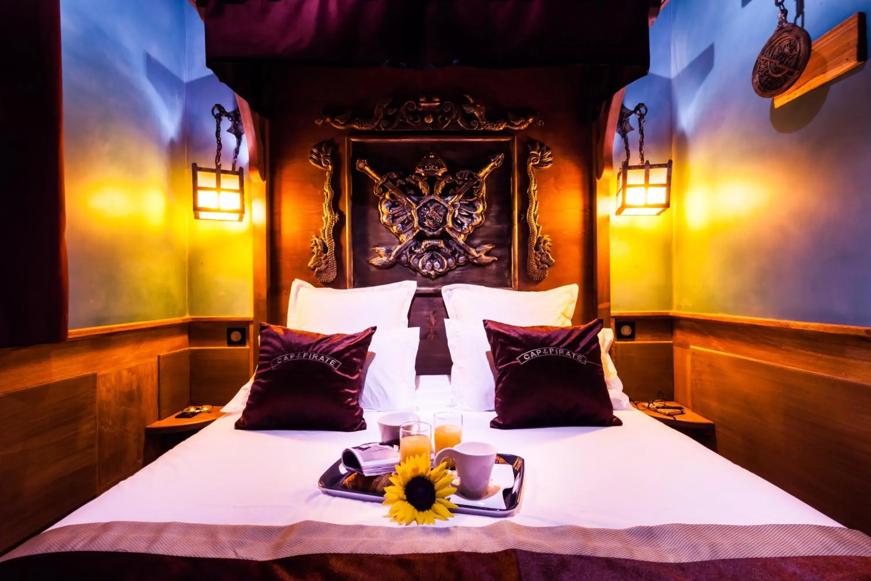 Bed in Hôtel Cap Pirate Bed in Hôtel Cap Pirate