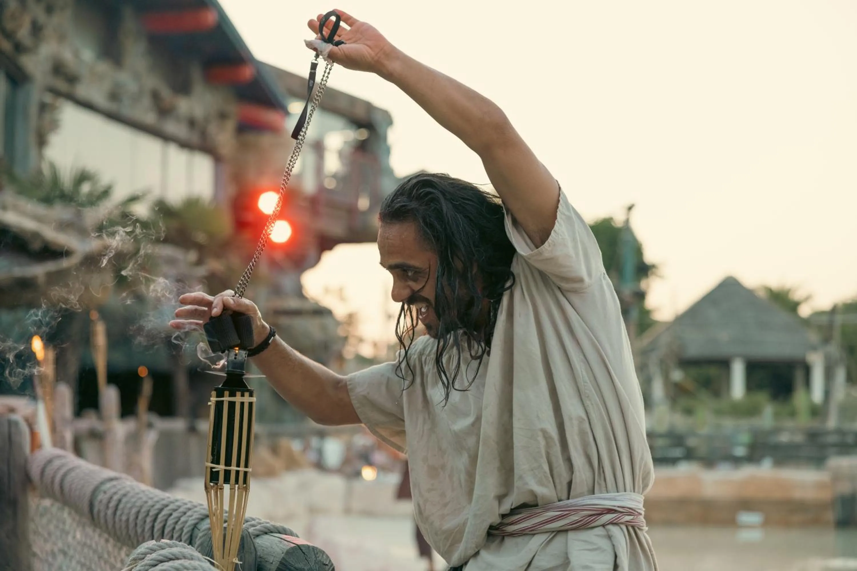 Evening entertainment in Hôtel Cap Pirate