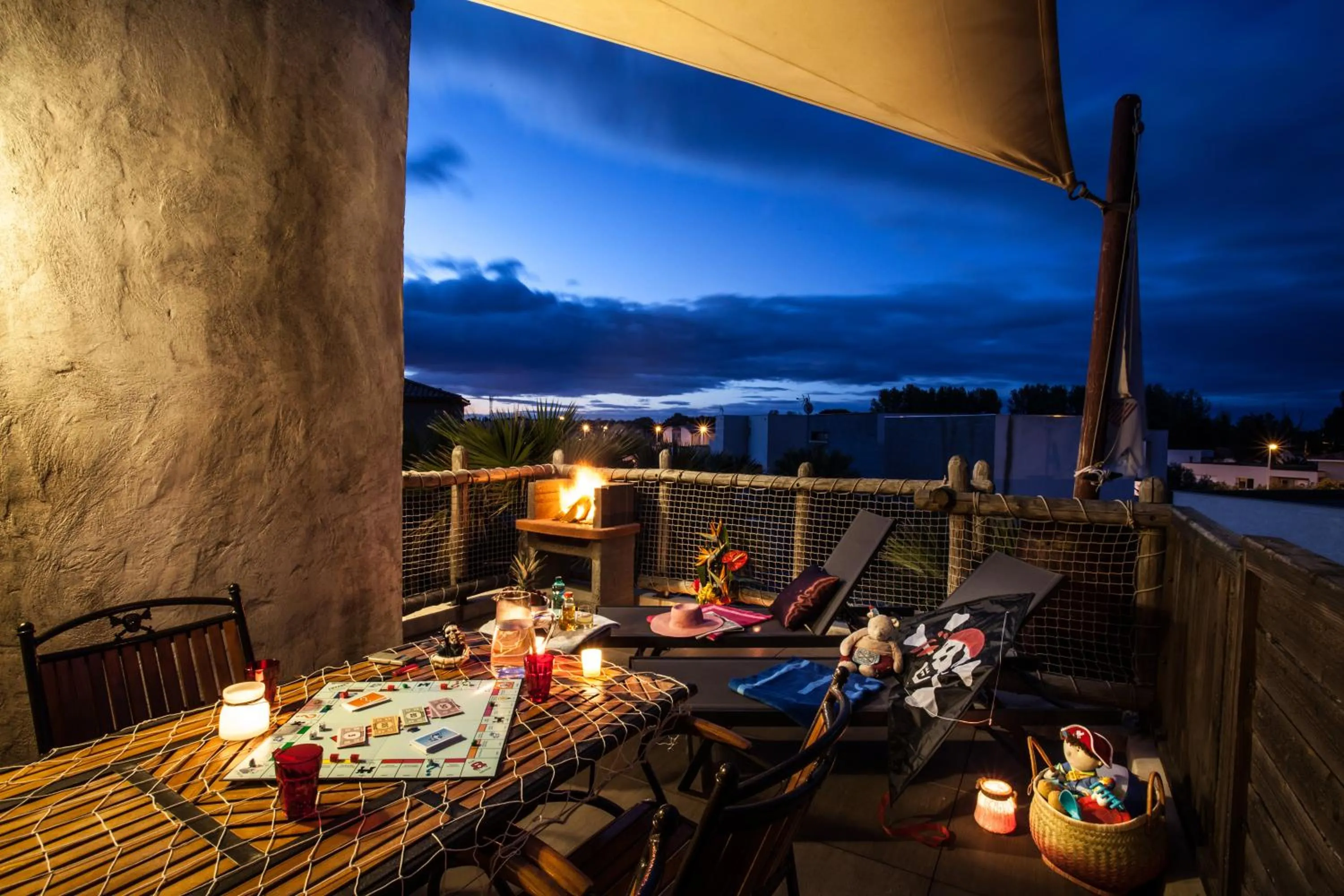 Balcony/Terrace in Hôtel Cap Pirate