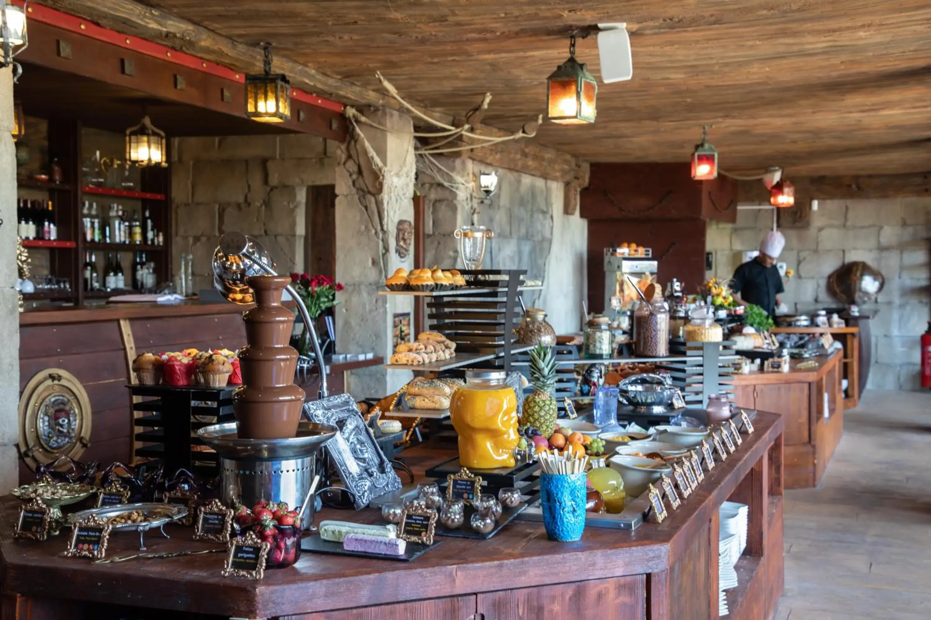 Buffet breakfast in Hôtel Cap Pirate Buffet breakfast in Hôtel Cap Pirate