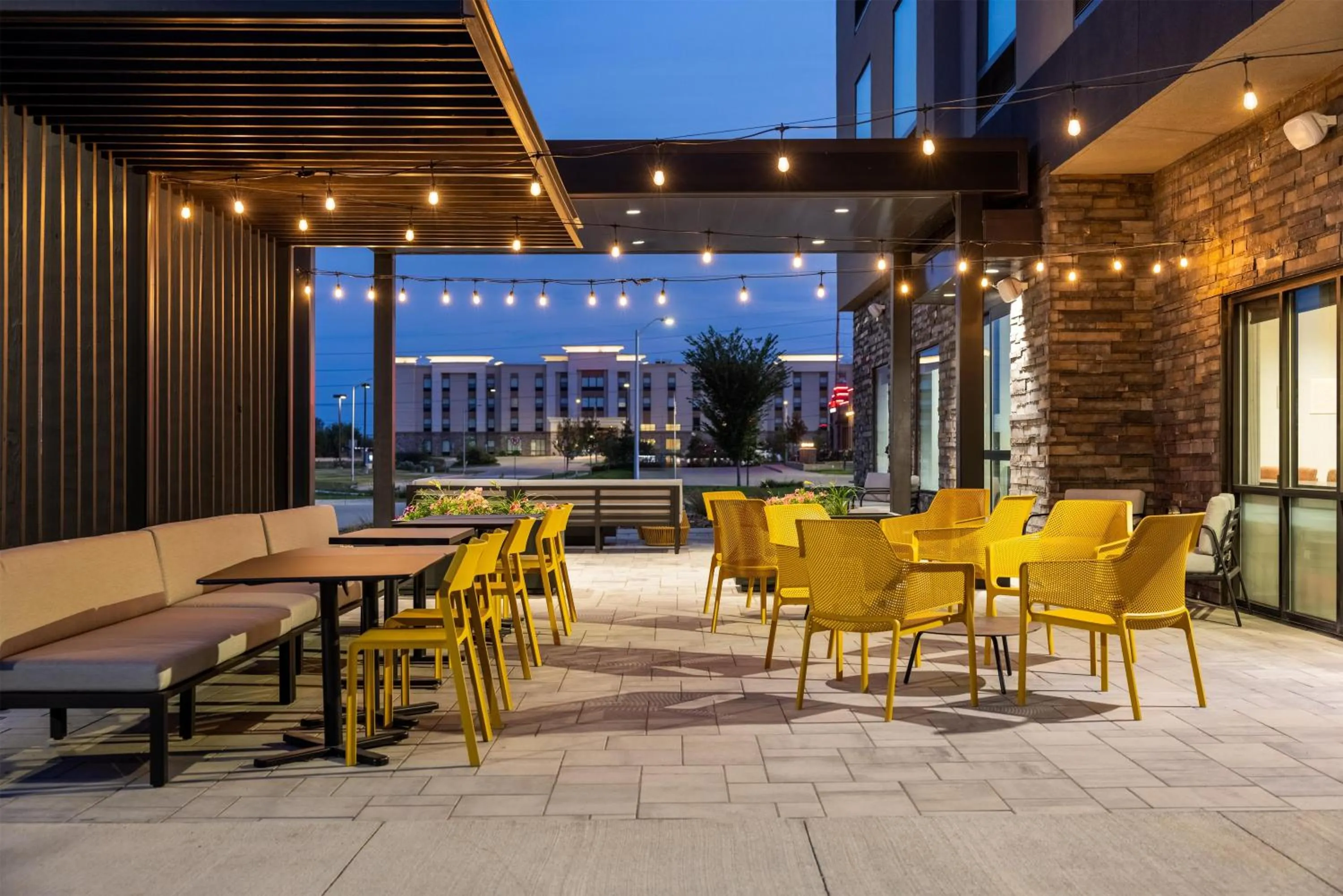 Patio in Home2 Suites By Hilton Ames