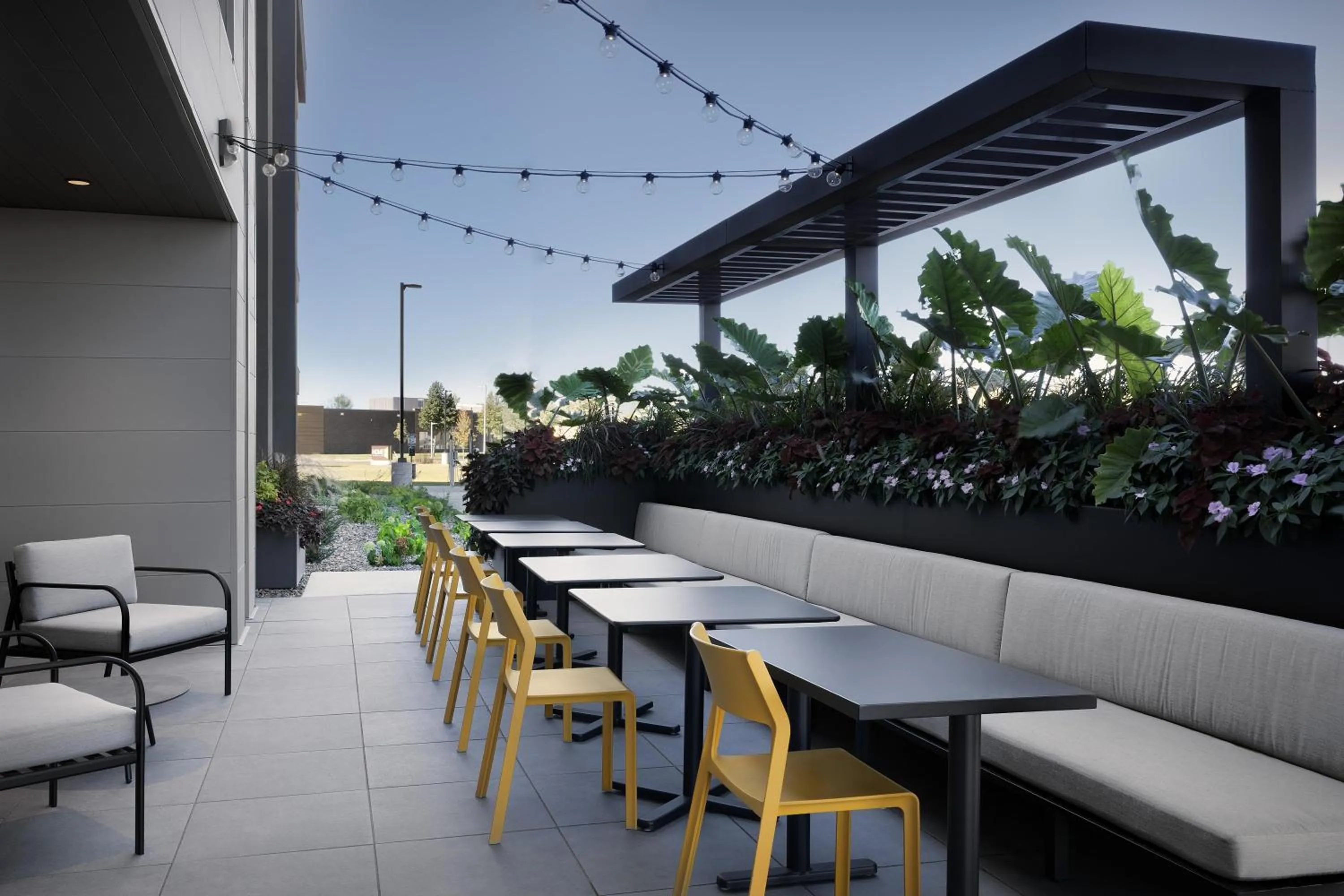 Patio in Home2 Suites By Hilton Ramsey