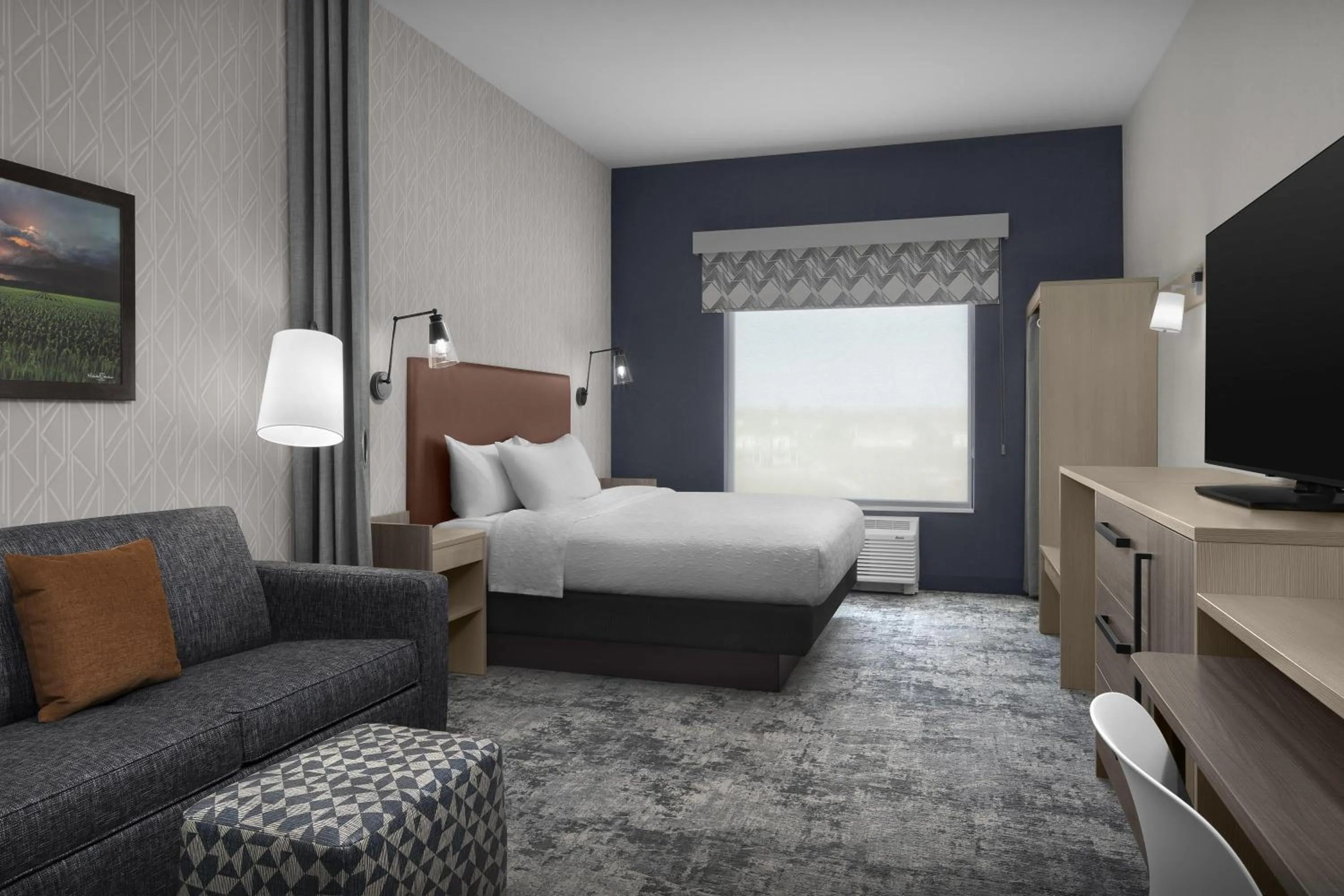 Bed in Home2 Suites By Hilton Ramsey