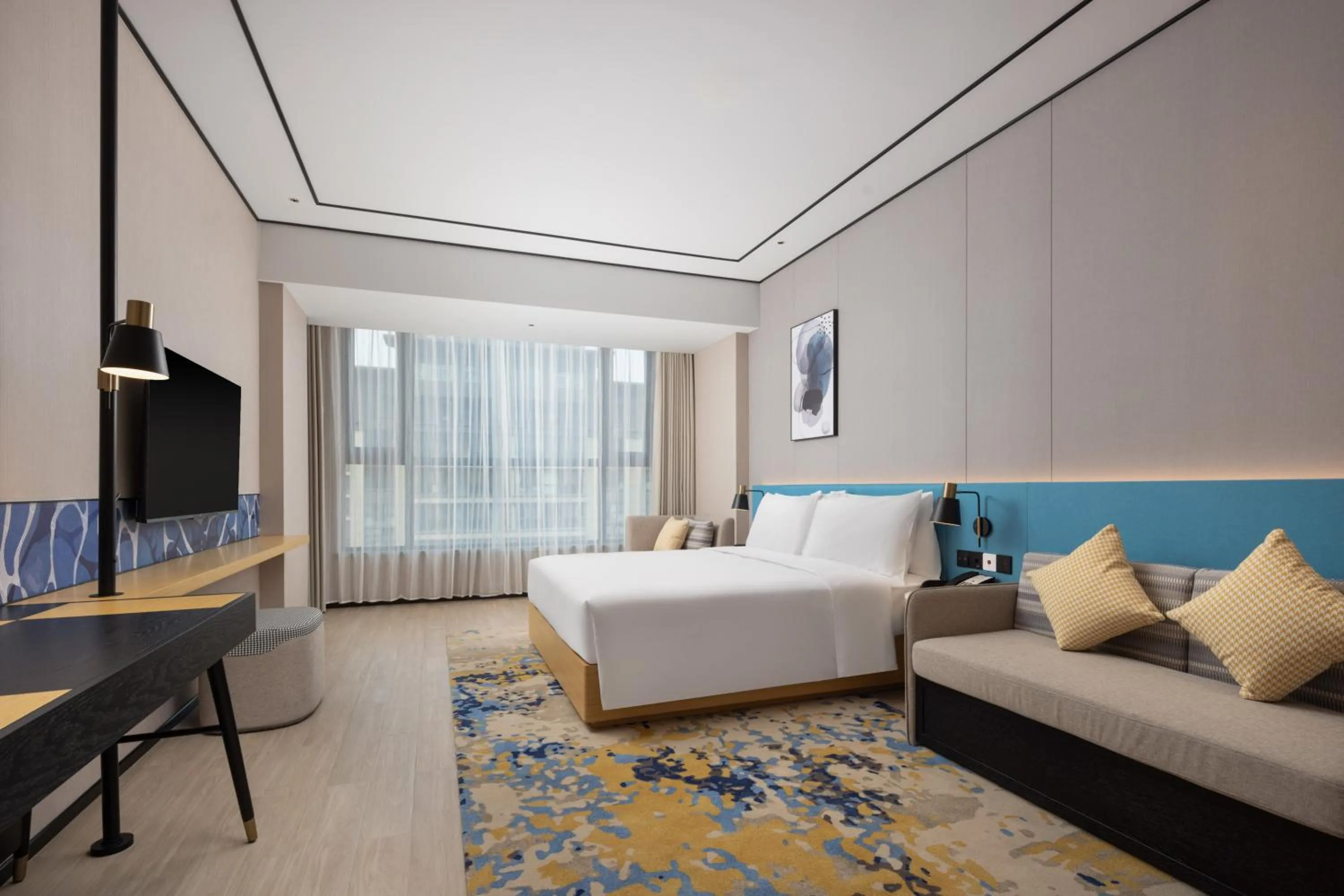 Bedroom, Bed in Hilton Garden Inn Zhoukou Huaiyang