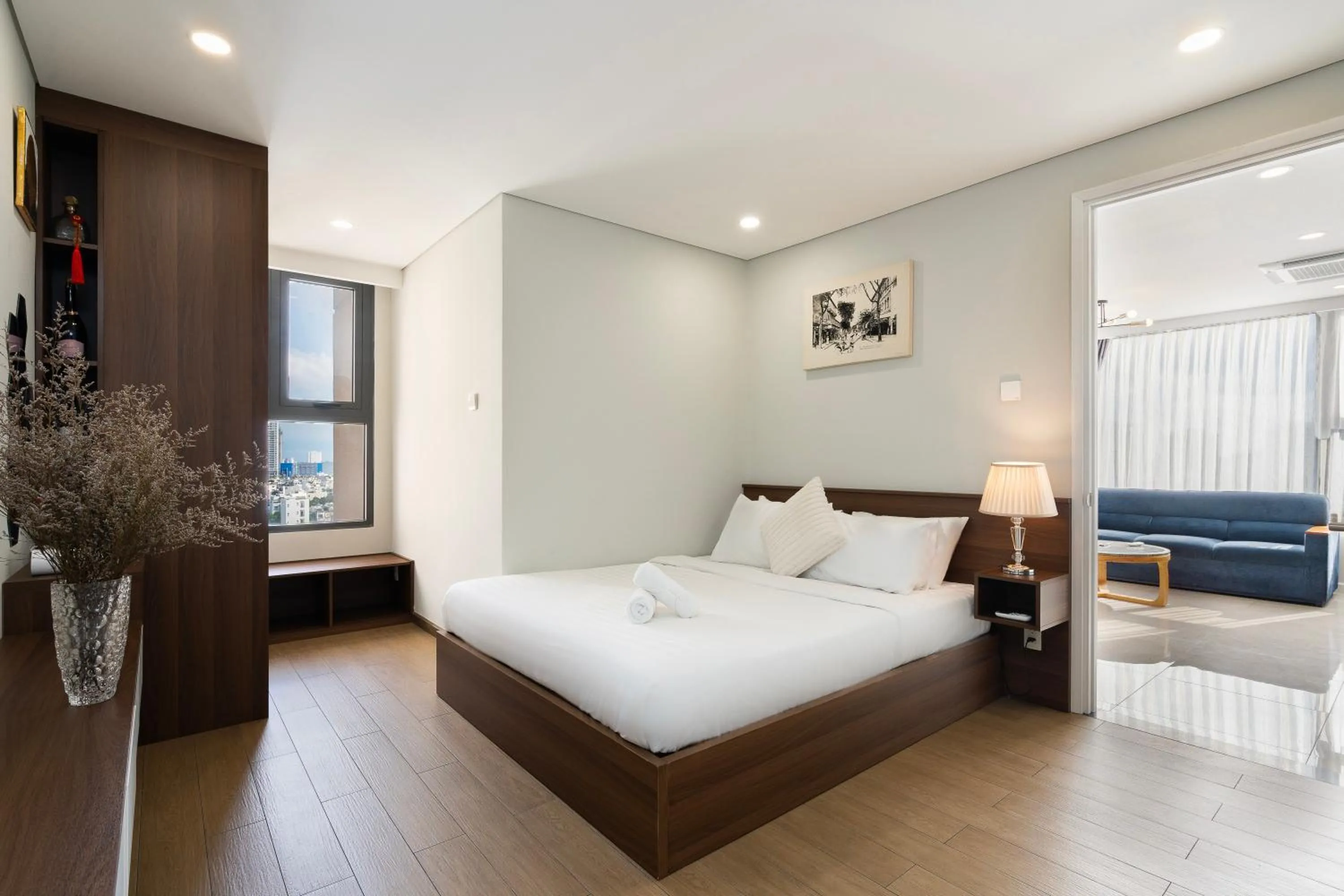 Bed in Great View Vinh Hoi Apartment